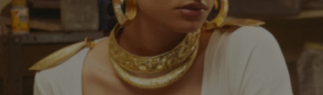 Gold Plated Hasli Necklace for Women Online India