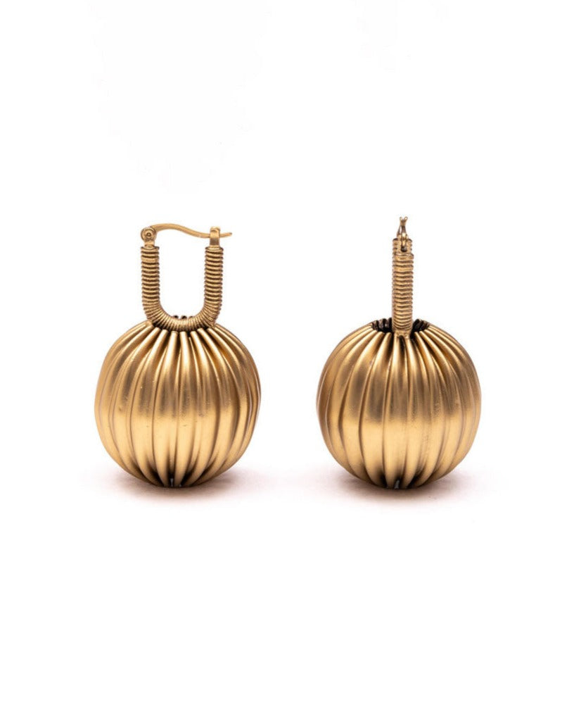 Maxima Danglers In Gold Graphite