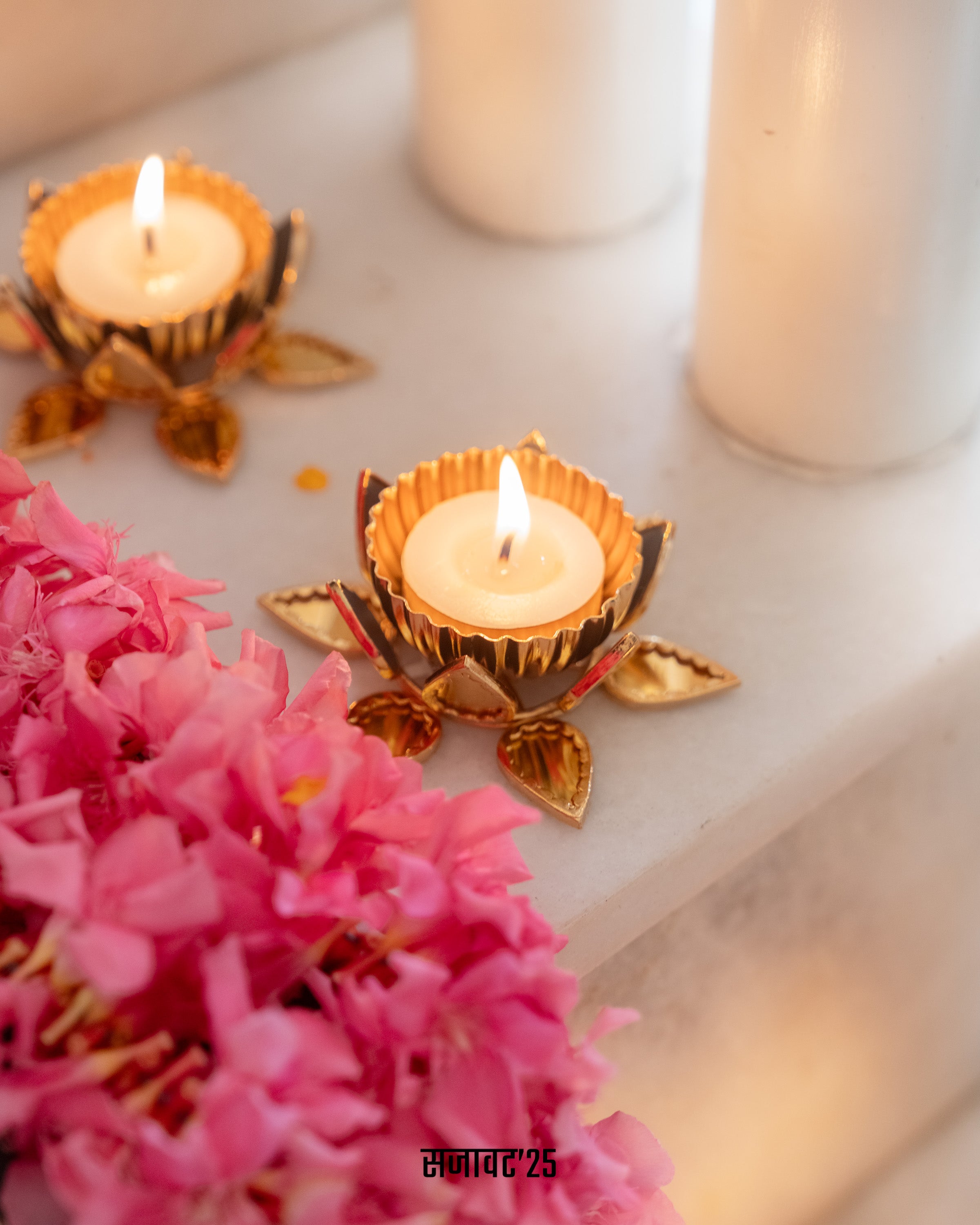 Padmaja Tealight Holders (set of 2)