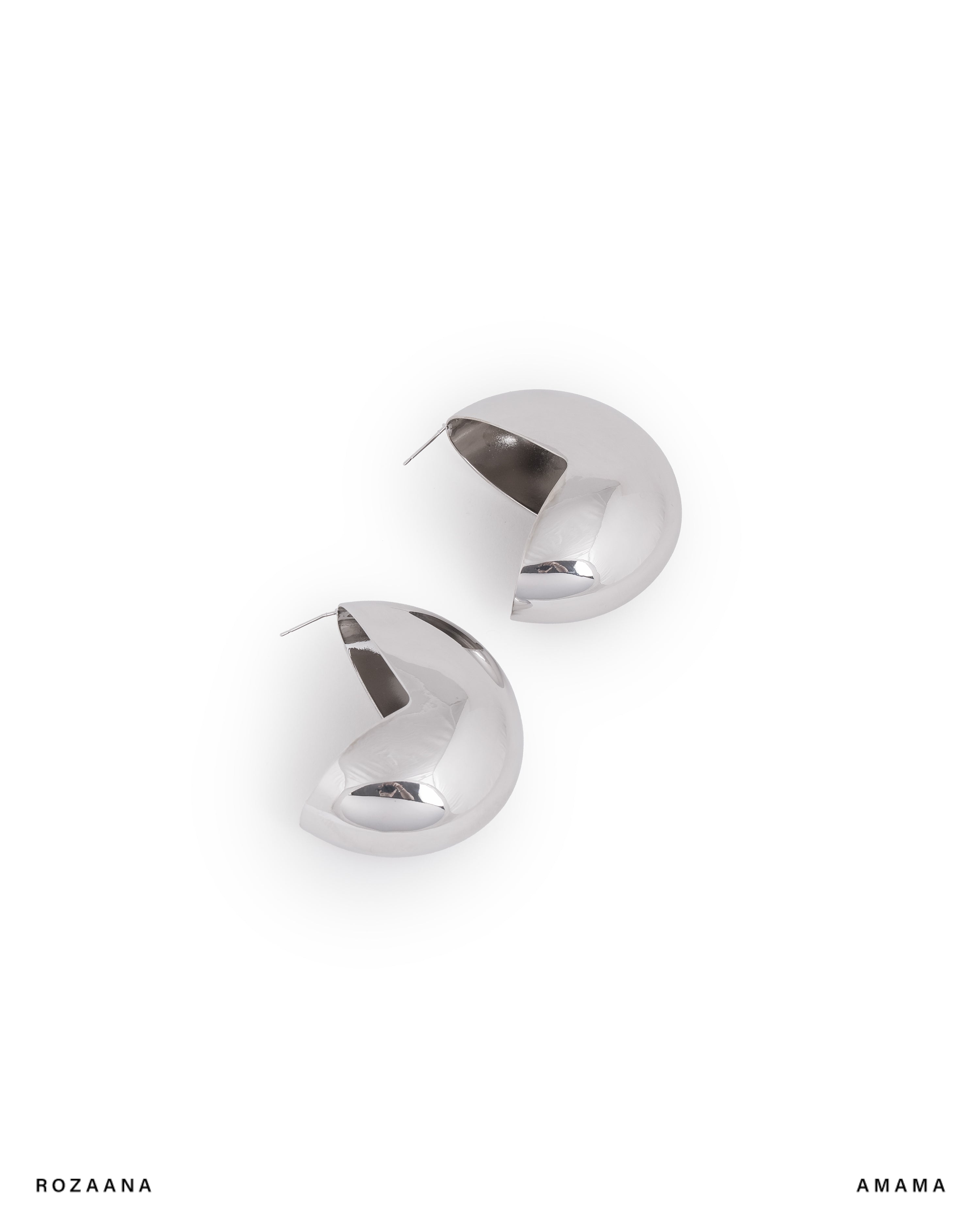 Julie Studs in Chrome