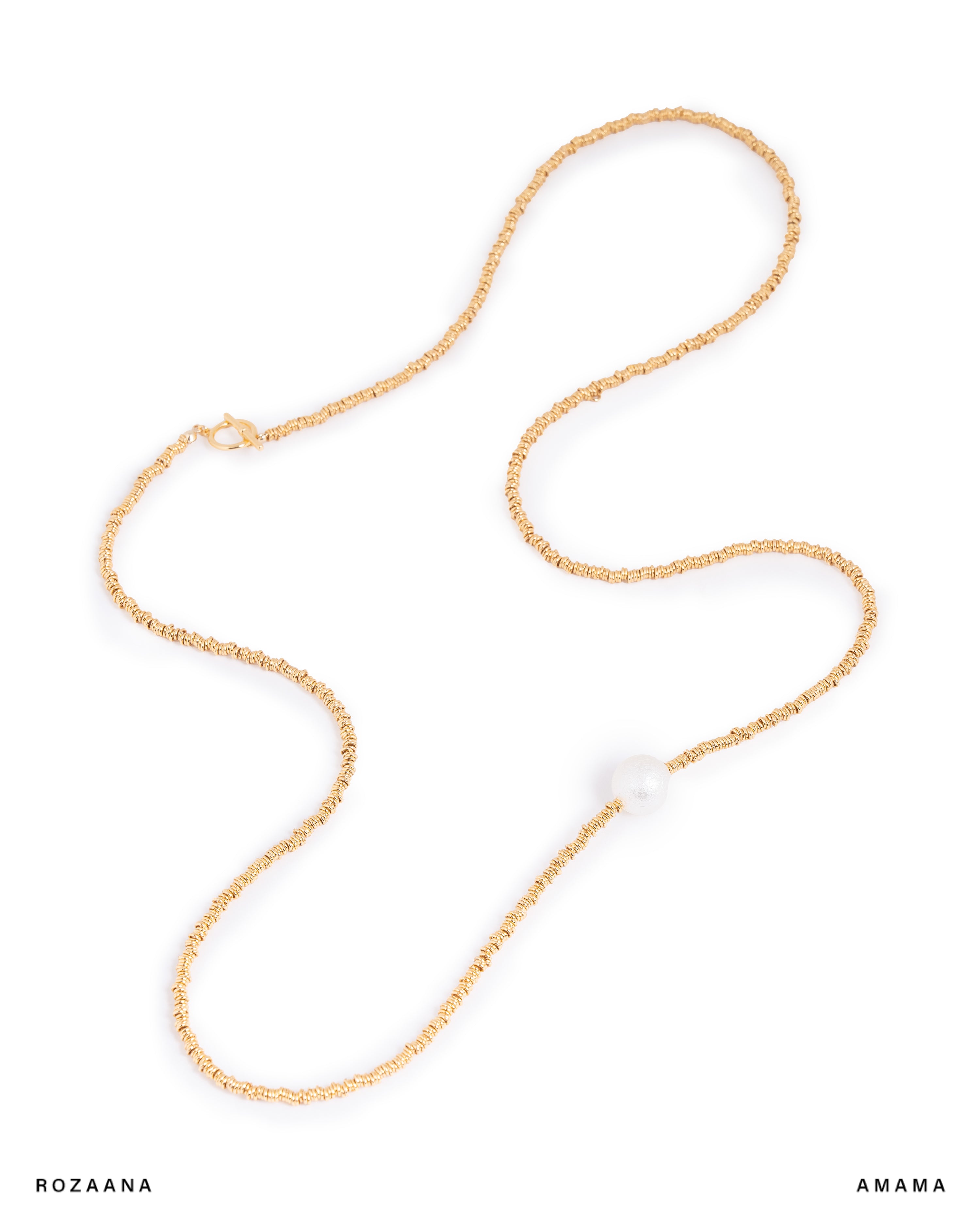 Tina Necklace in Gold with Pearl