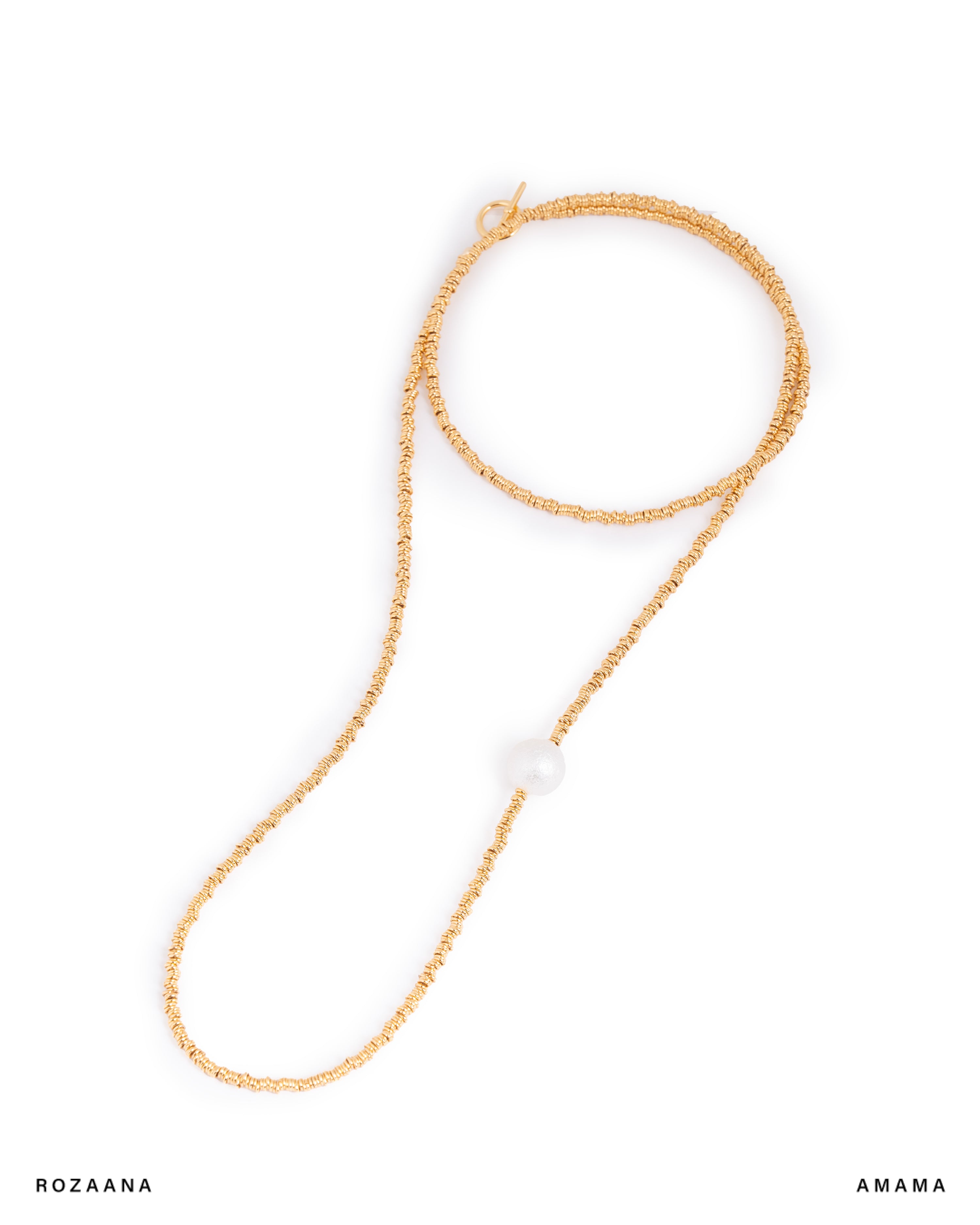 Tina Necklace in Gold with Pearl