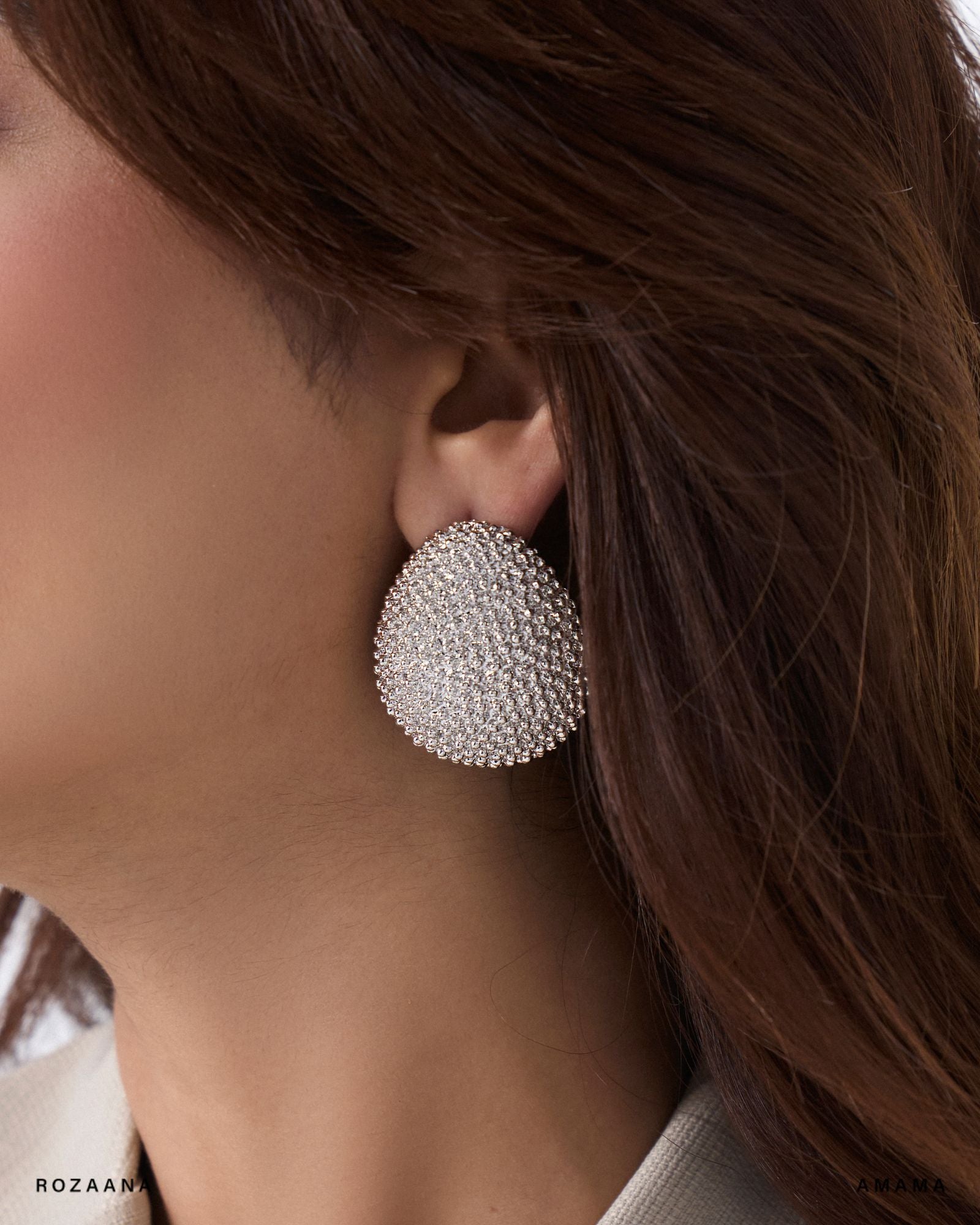 Julia Studs in Chrome