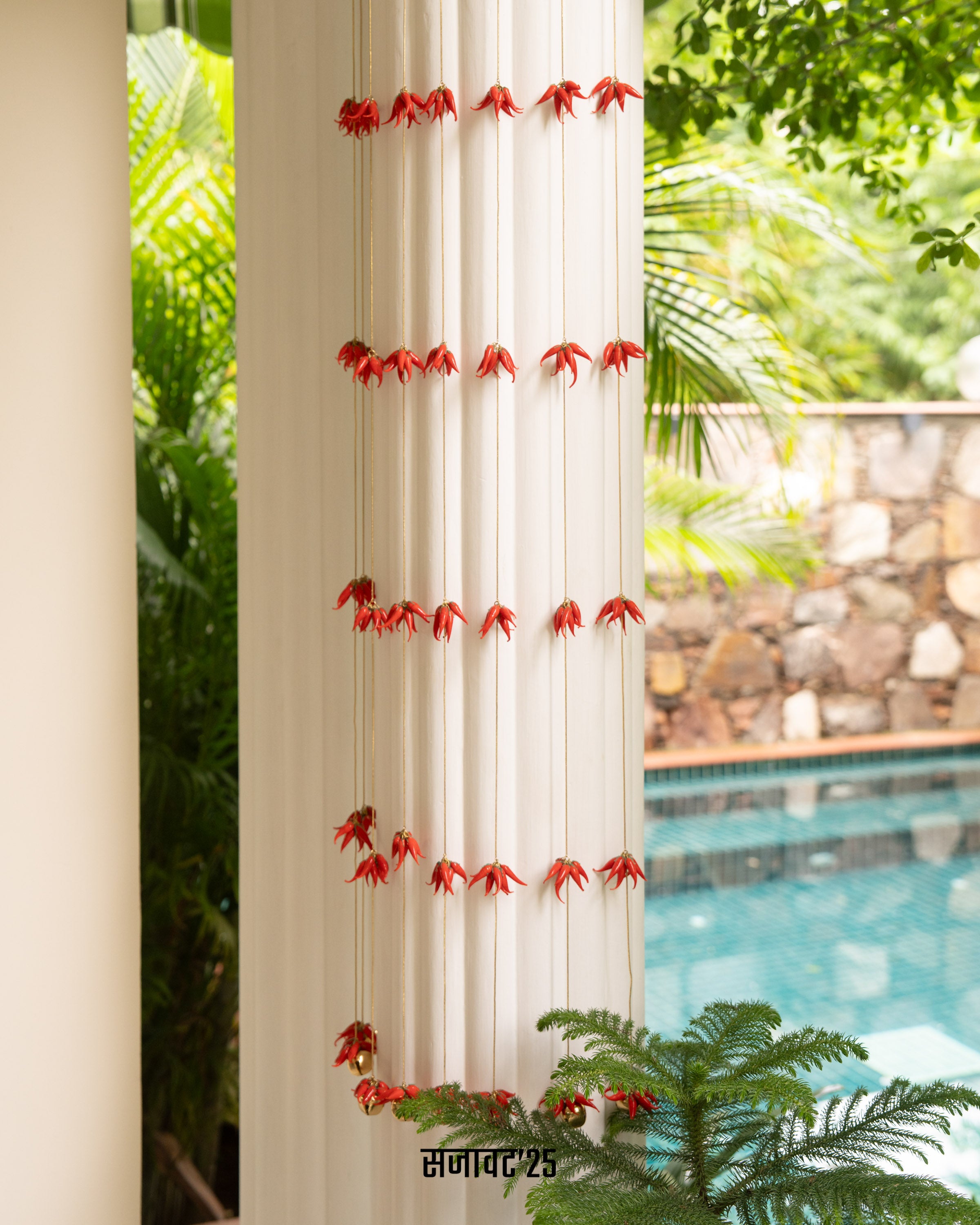 Paprika Side Hangings (set of 2)