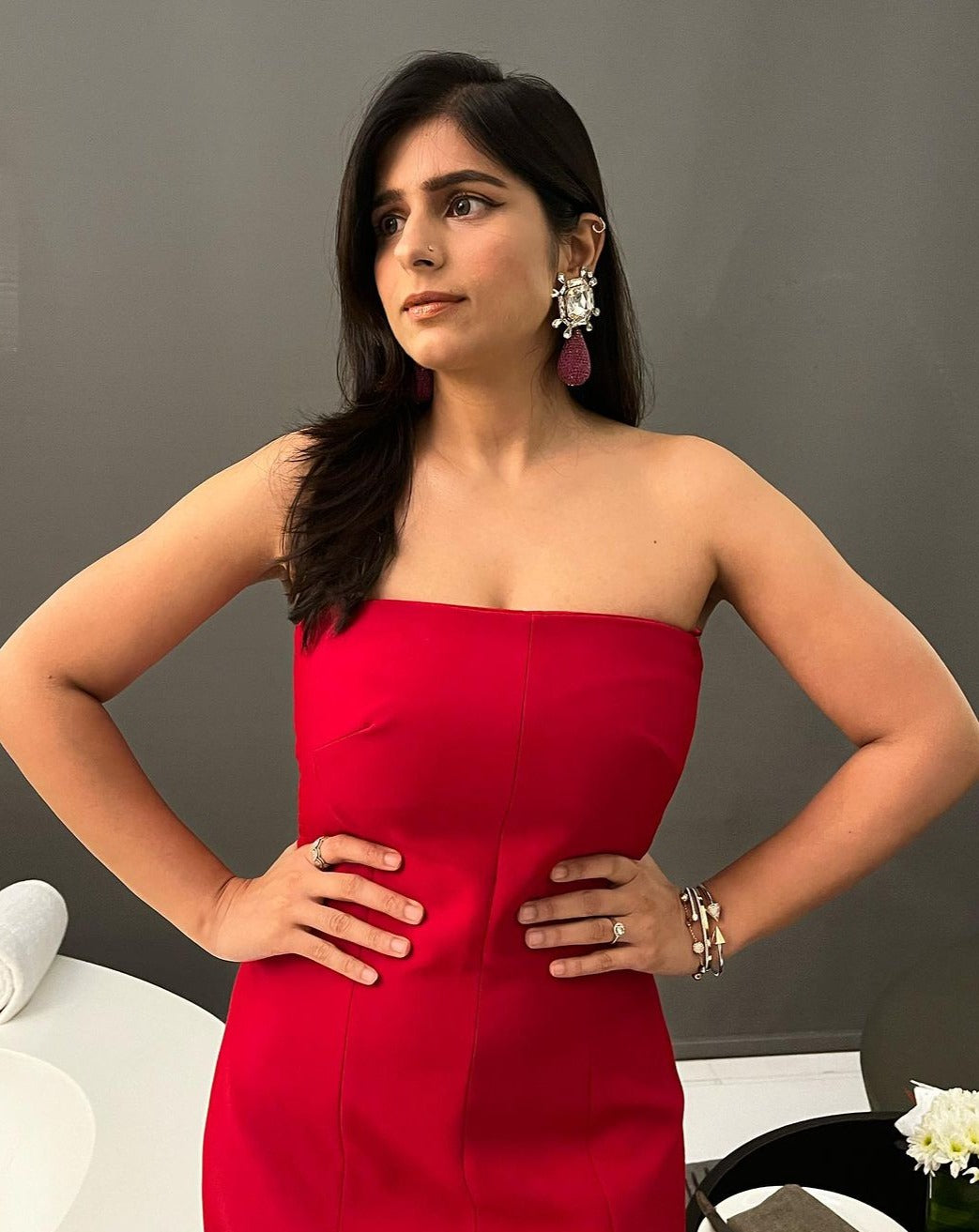 Aster Earrings In Hot Pink