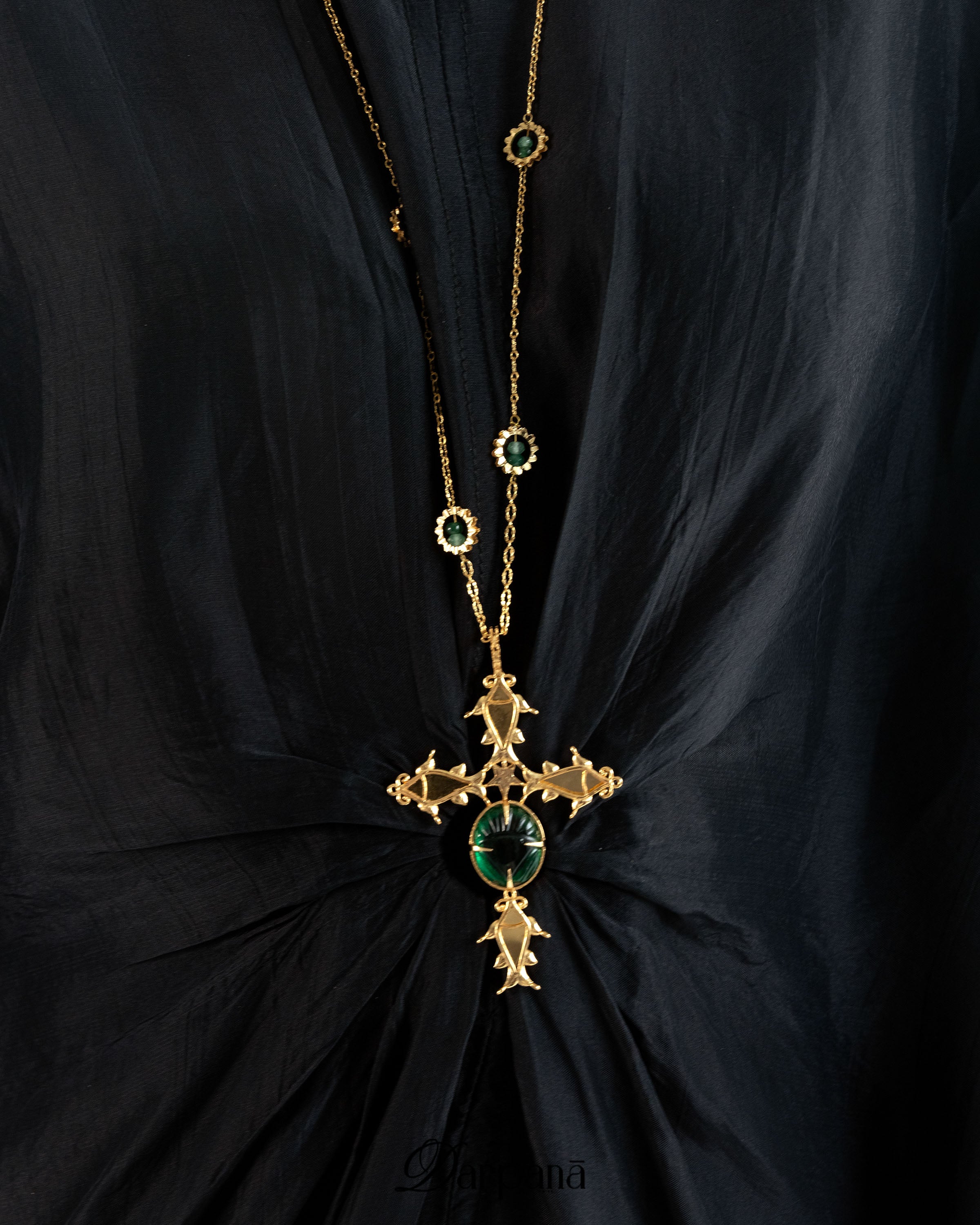 Surya Darpan Cross Pendant