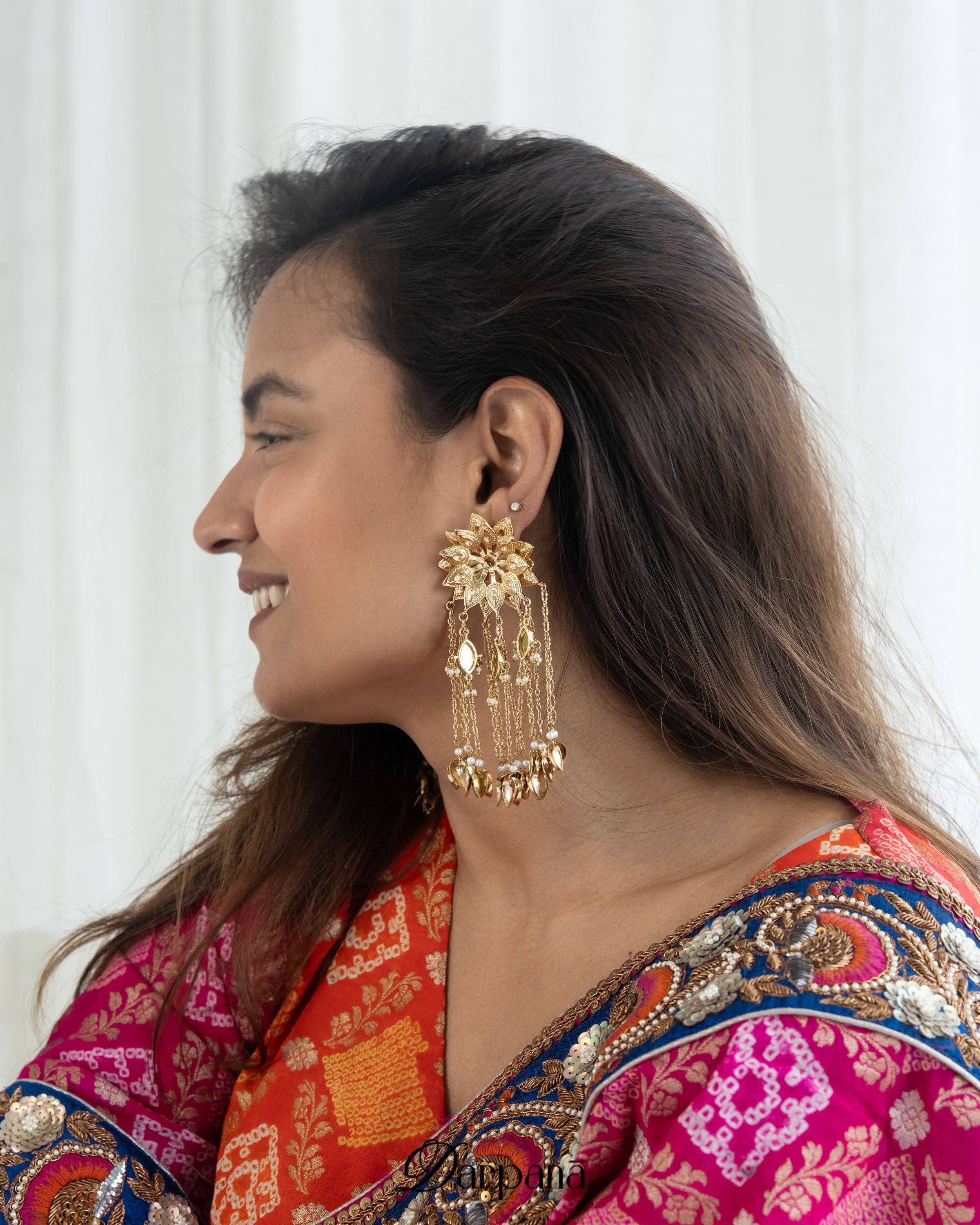 Sheeshmahal Tassel Earrings