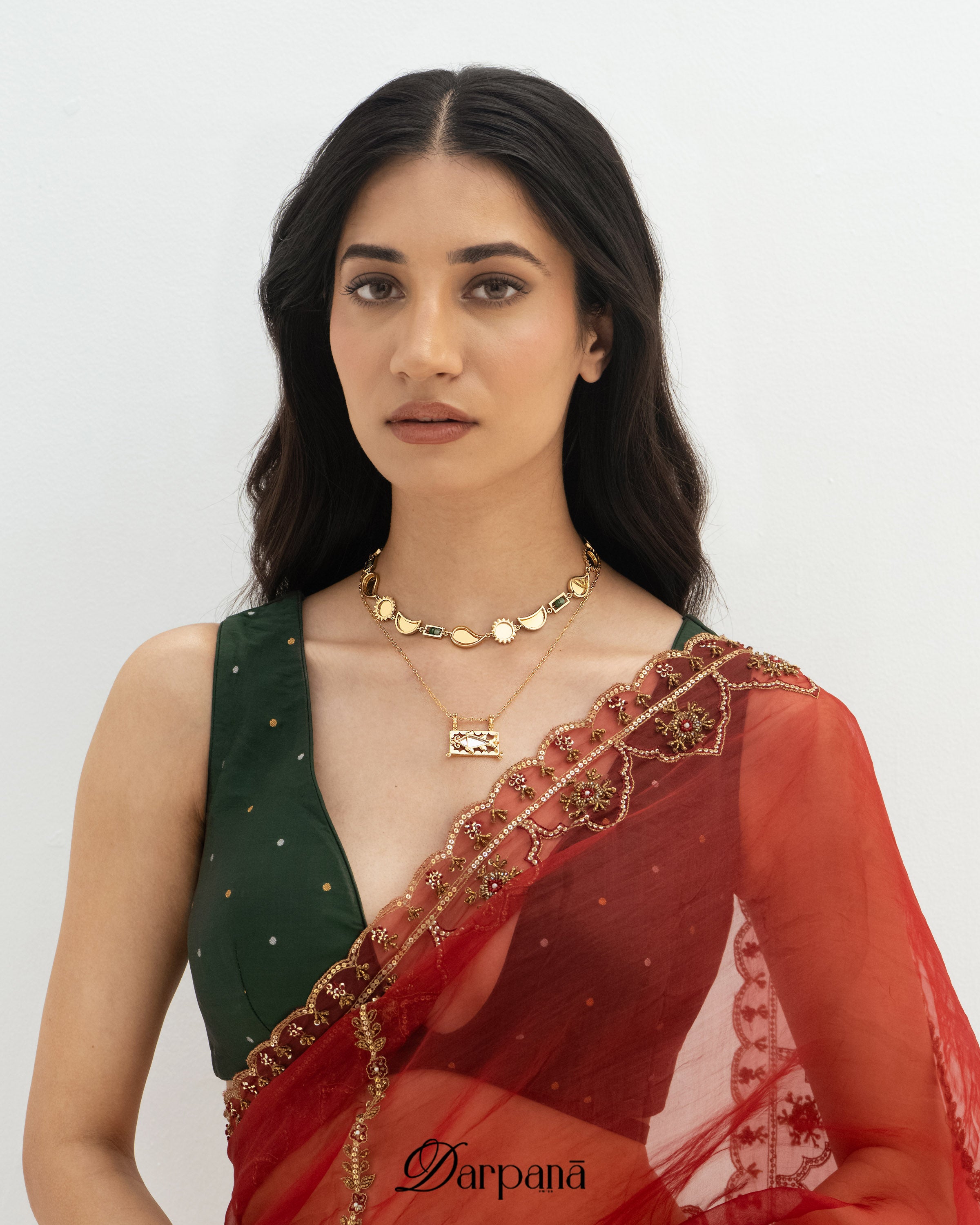 Sheeshmahal Layered Pendant