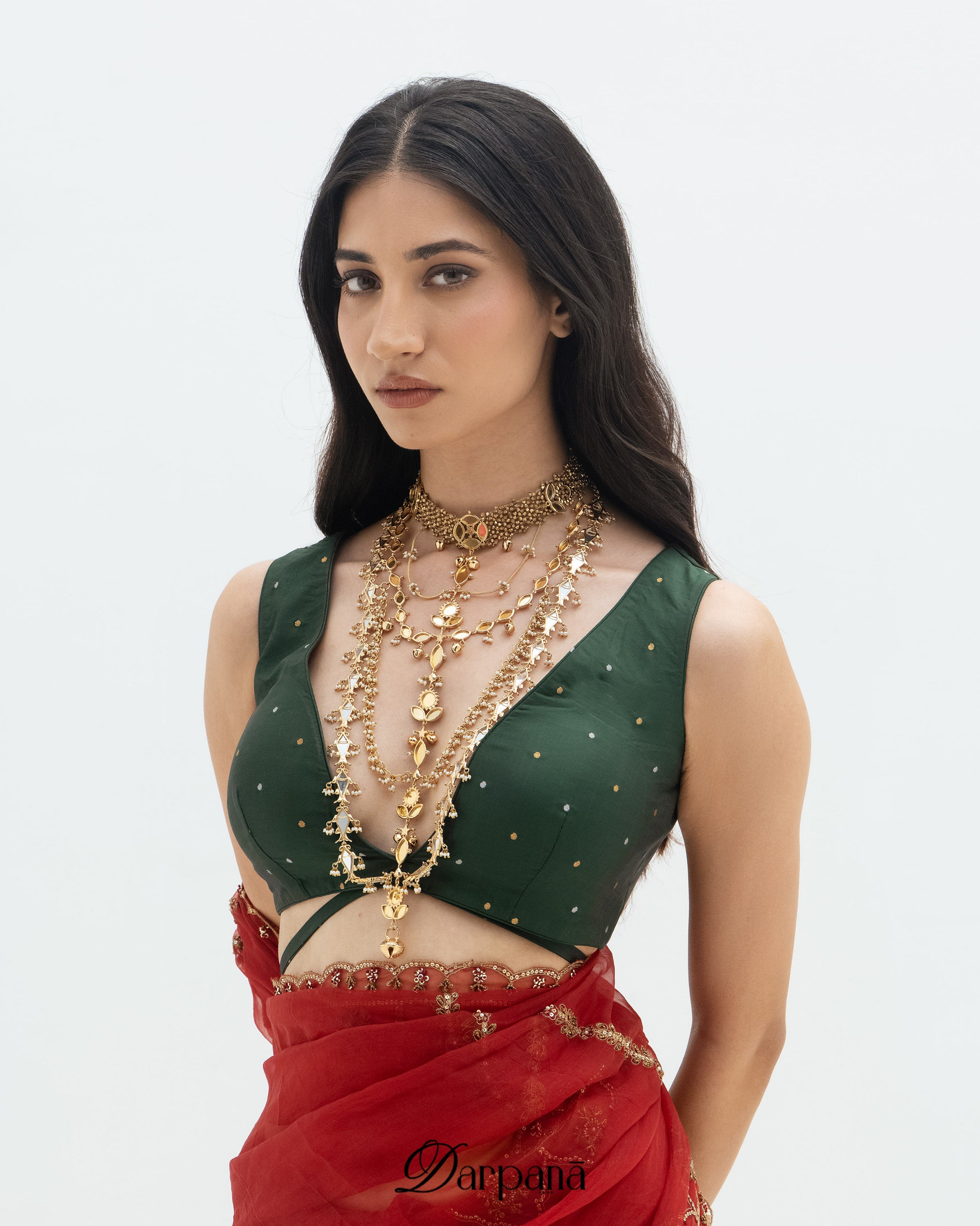 Darpan Meen Layered Necklace