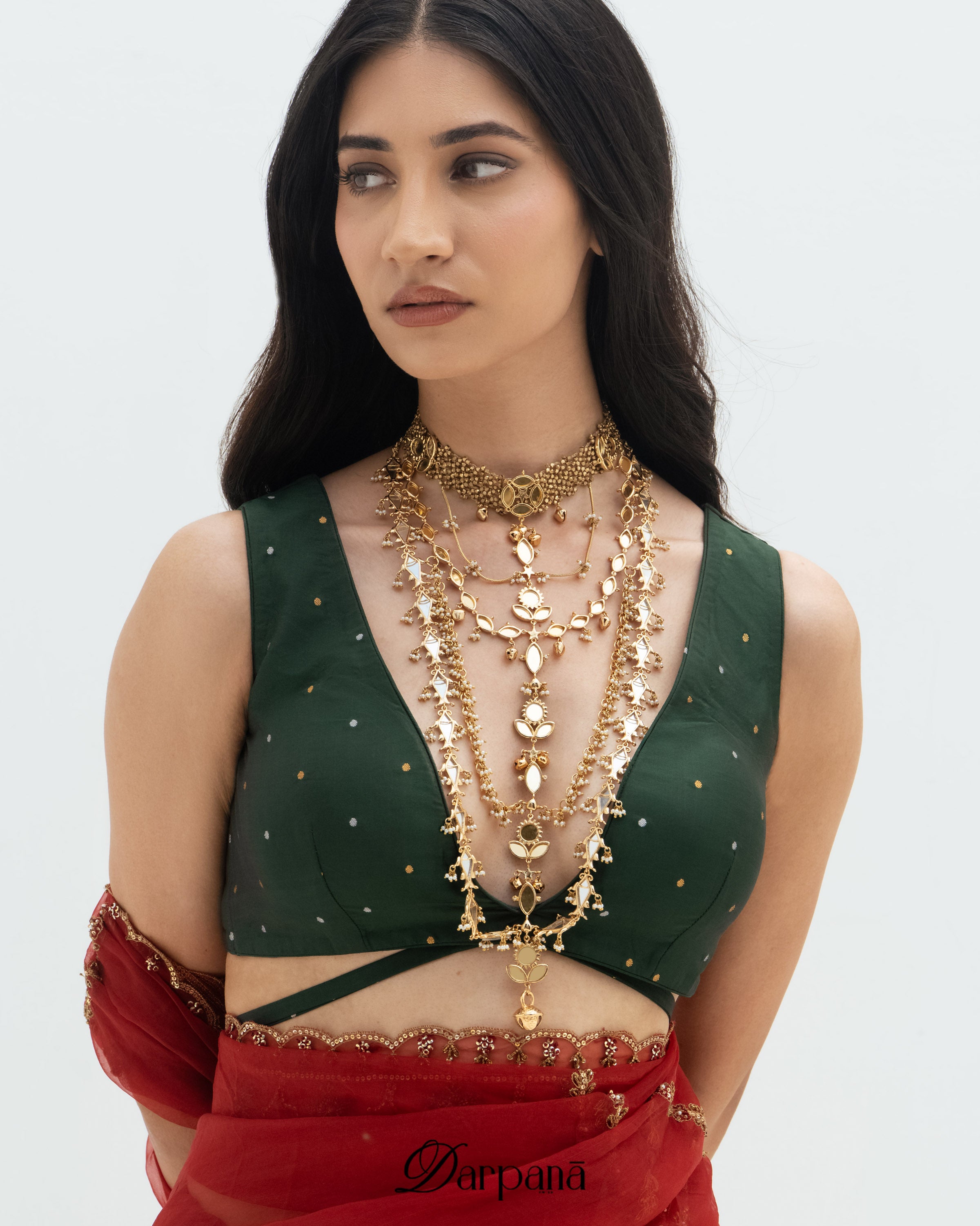 Darpan Meen Layered Necklace