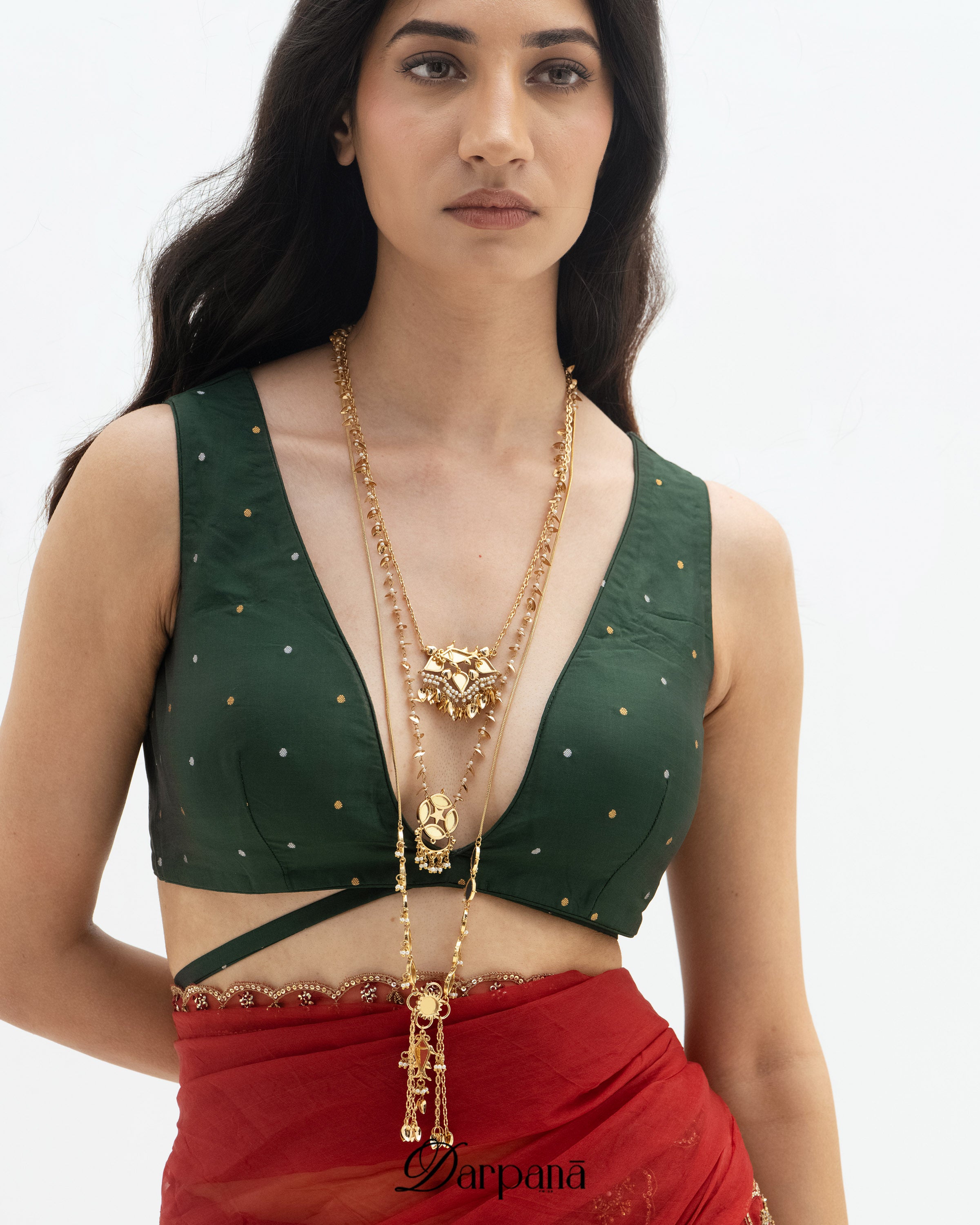 Darpan Meen Layered Pendant