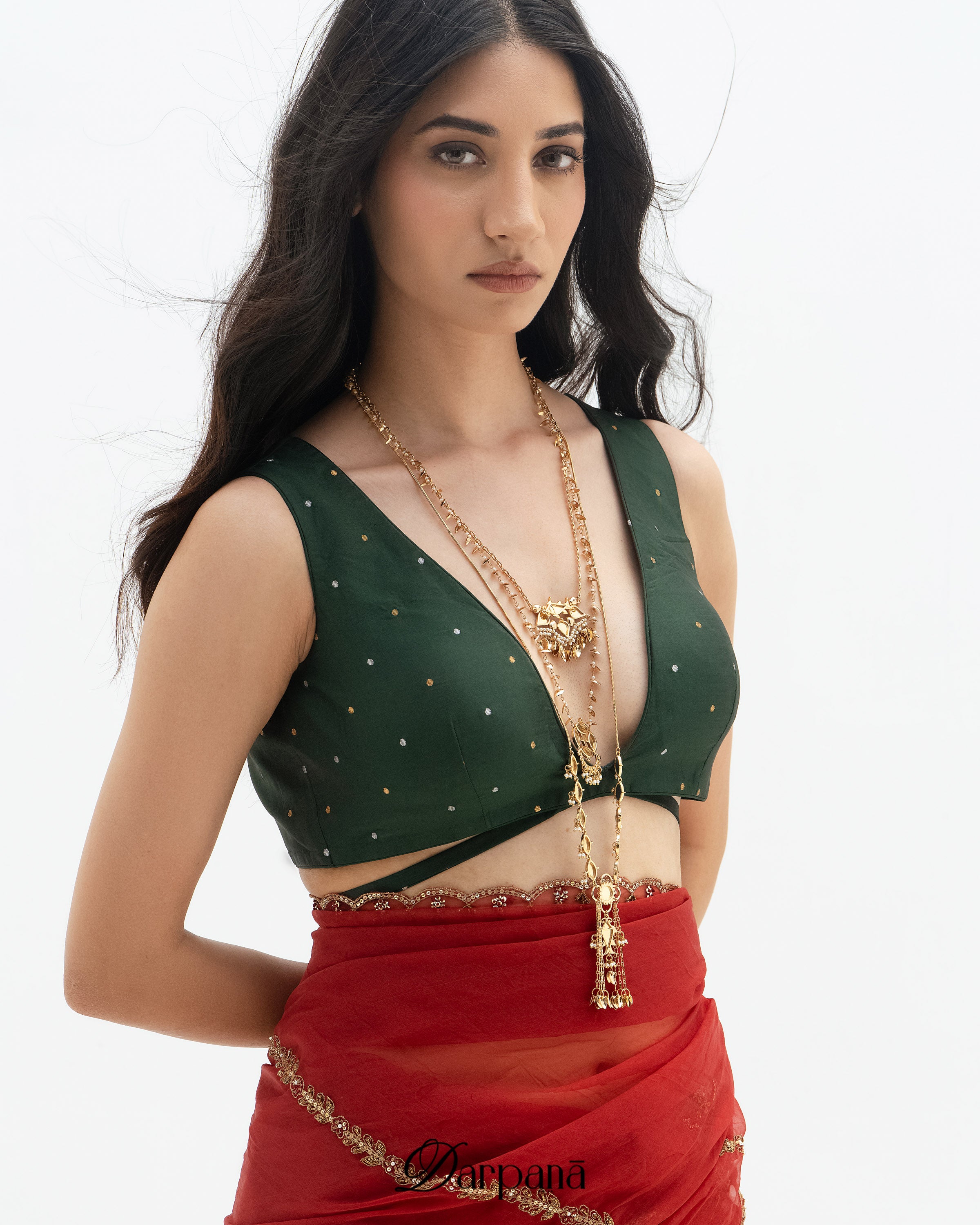 Darpan Meen Layered Pendant