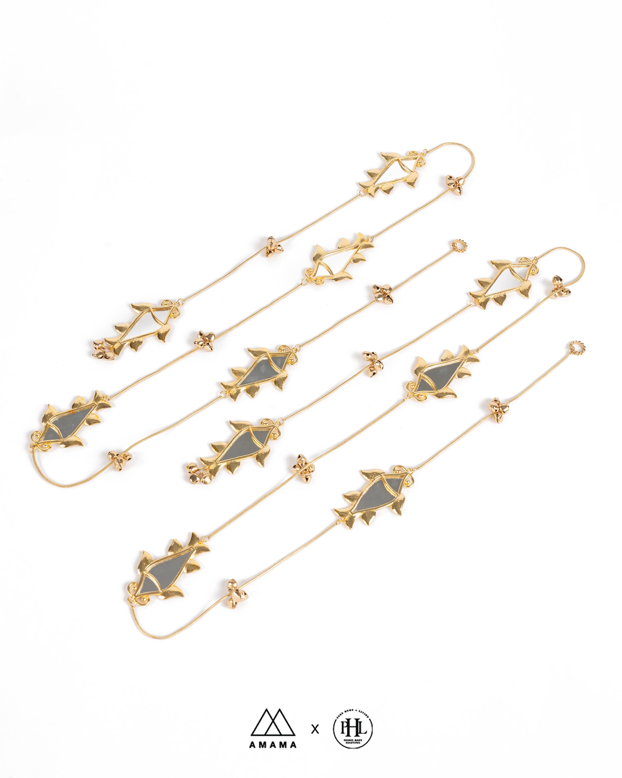 Darpan Meen Side Hangings (set of 2)