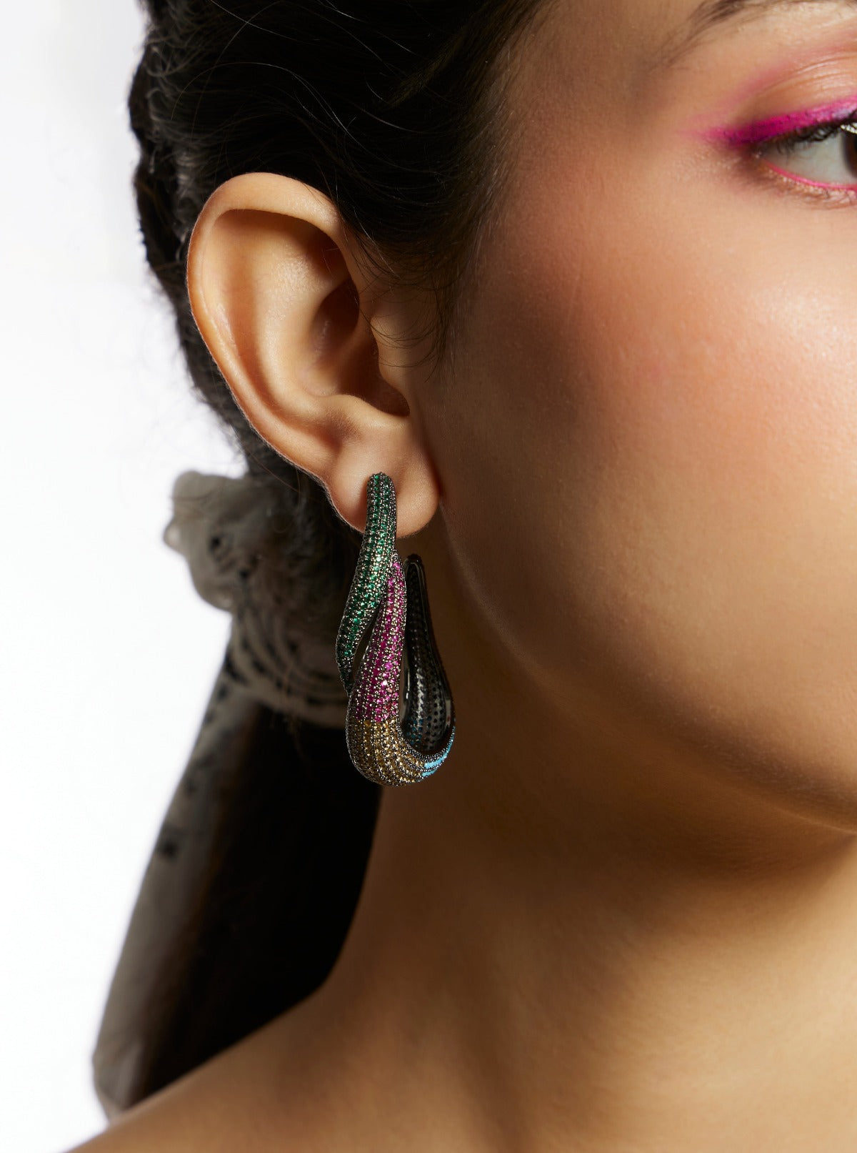 Amama,Ron Havana Intertwined Multicoloured Earrings