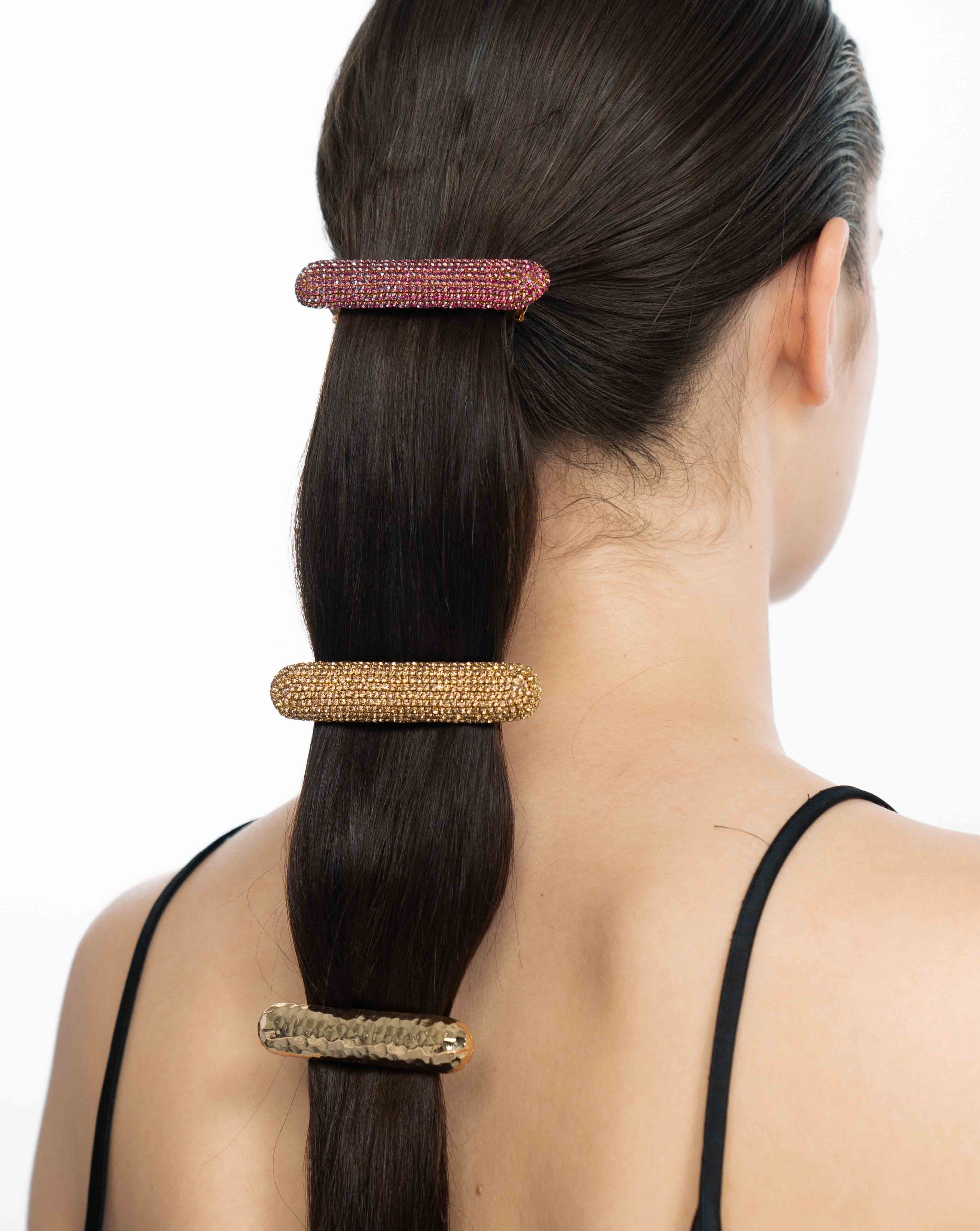 Nova Barette Clips In Gold (Set Of 3)