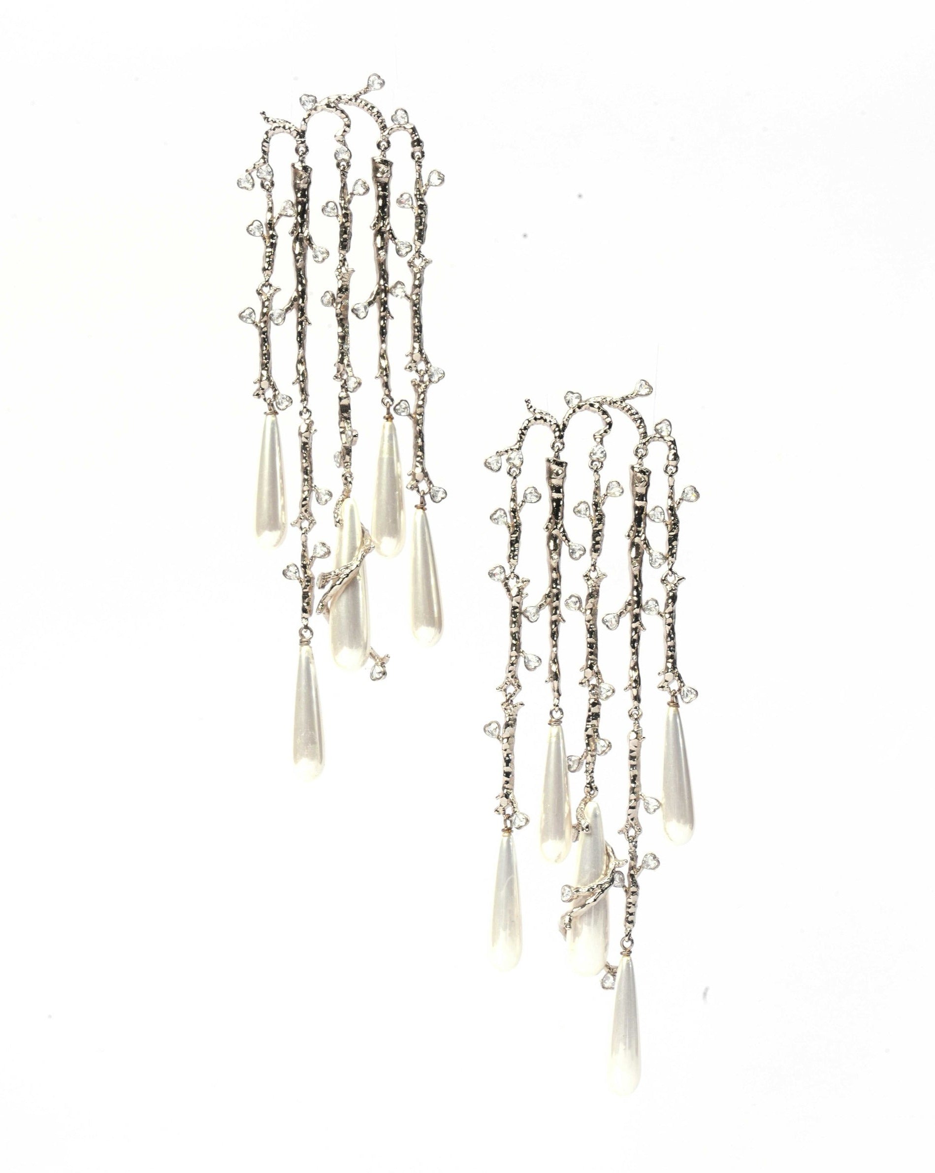 Vine Crest Shoulder Grazers In Silver