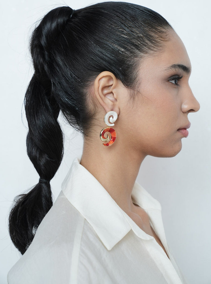 Ava Red Earrings