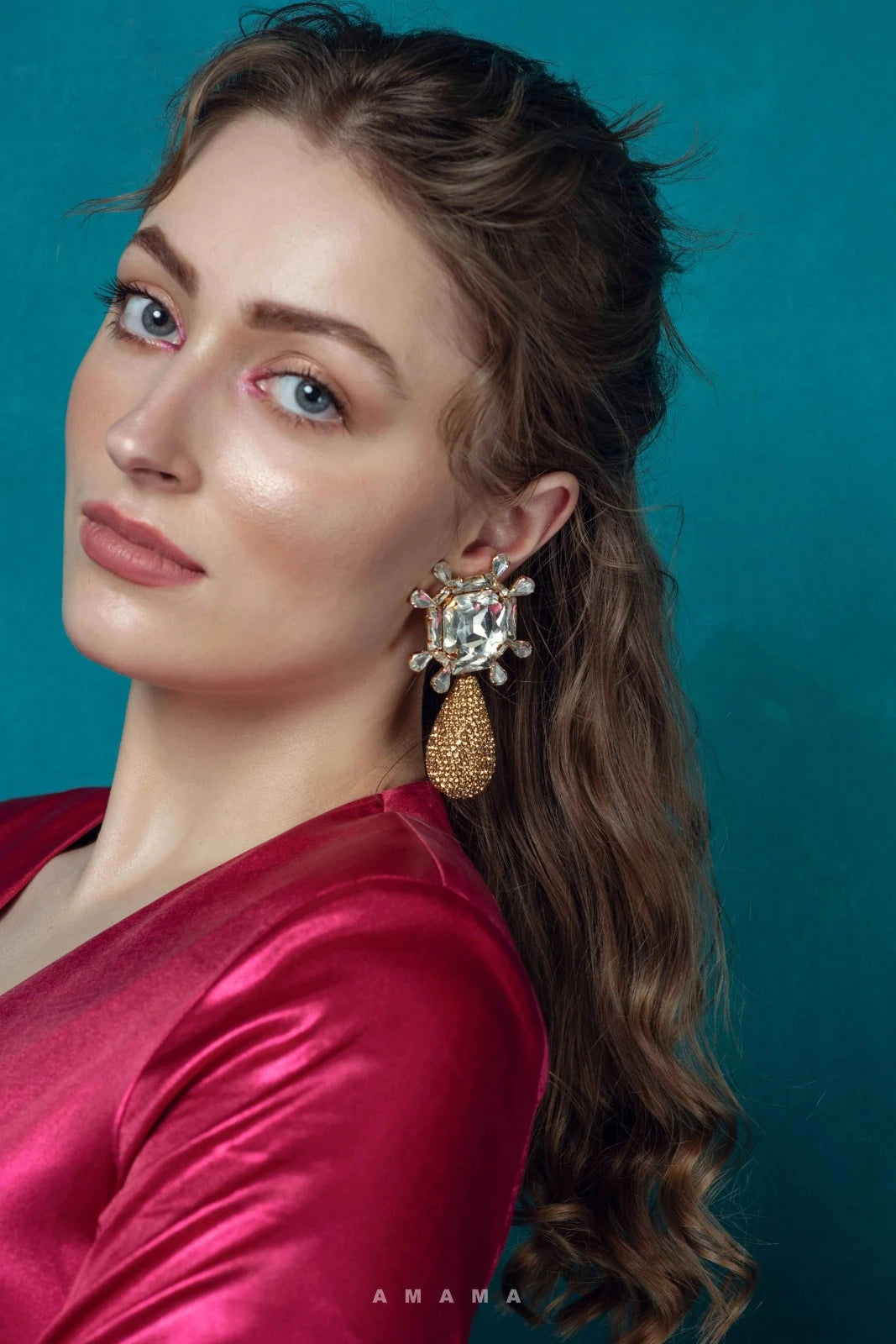 Amama,Aster Earrings In Gold
