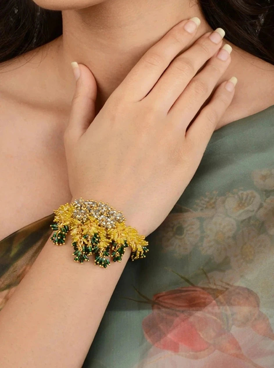 Amama,Plumeria Designer Handmade Bracelet