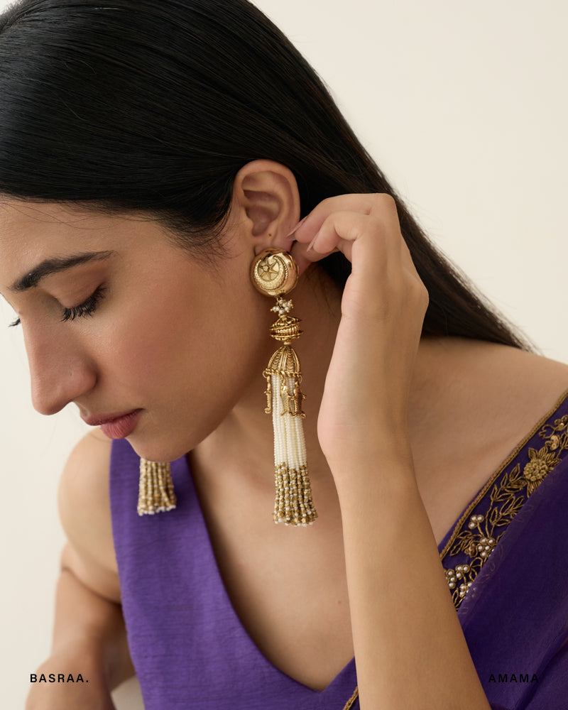 Basra Tassel Earrings for Women Traditional Jewellery Online