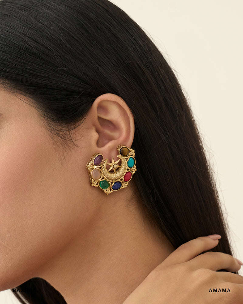Chand Saaj Gemstone Studs
