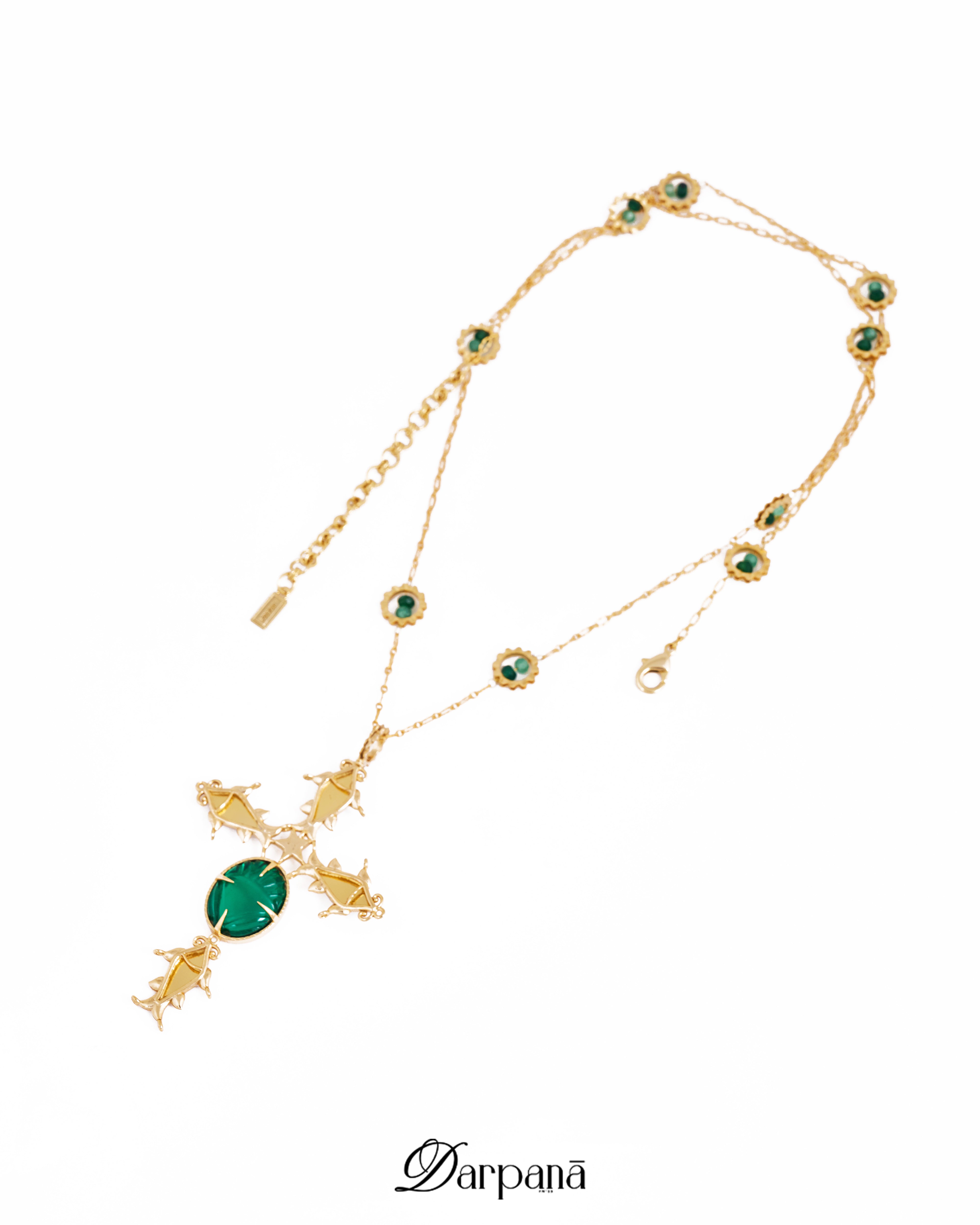 Surya Darpan Cross Pendant