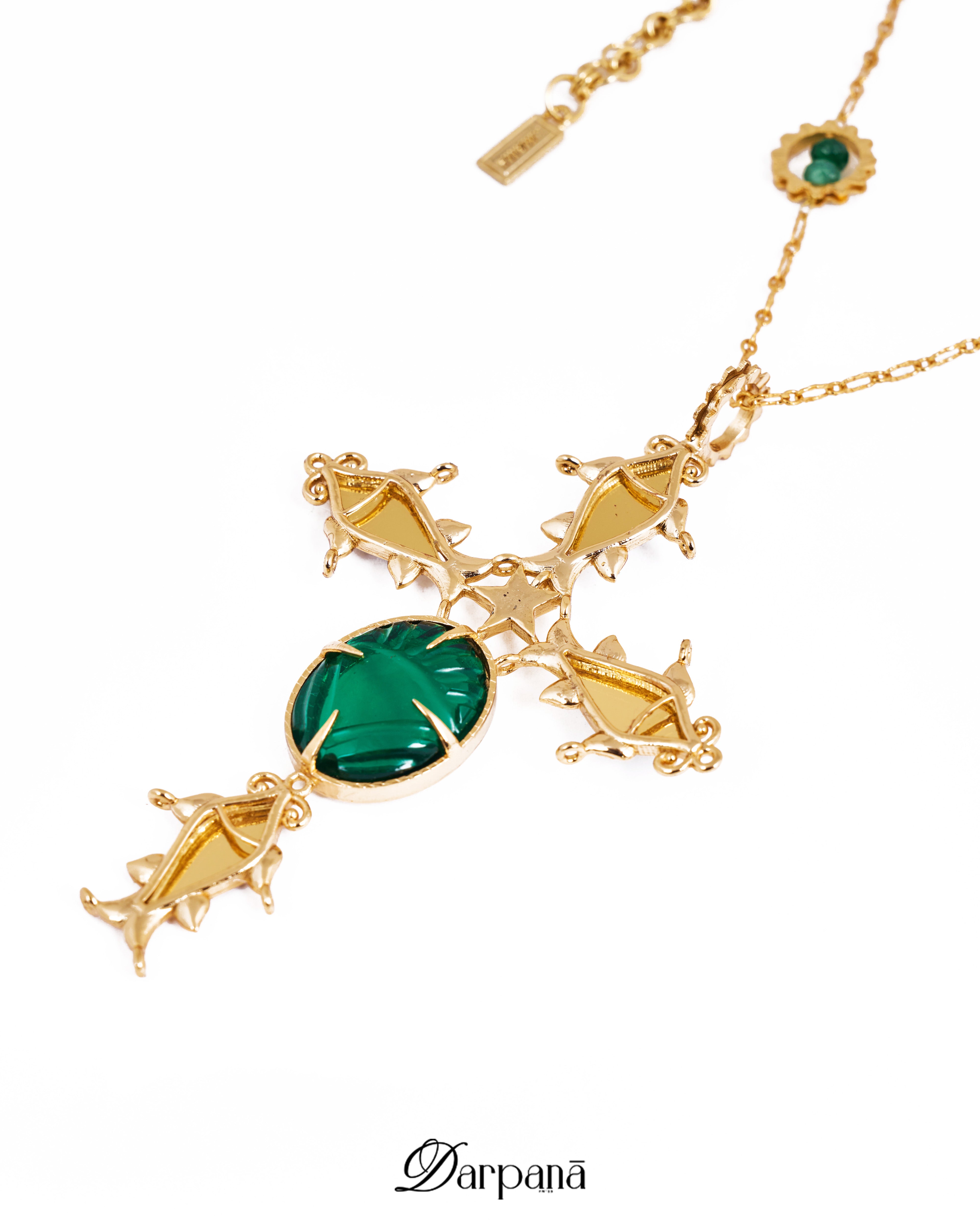 Surya Darpan Cross Pendant