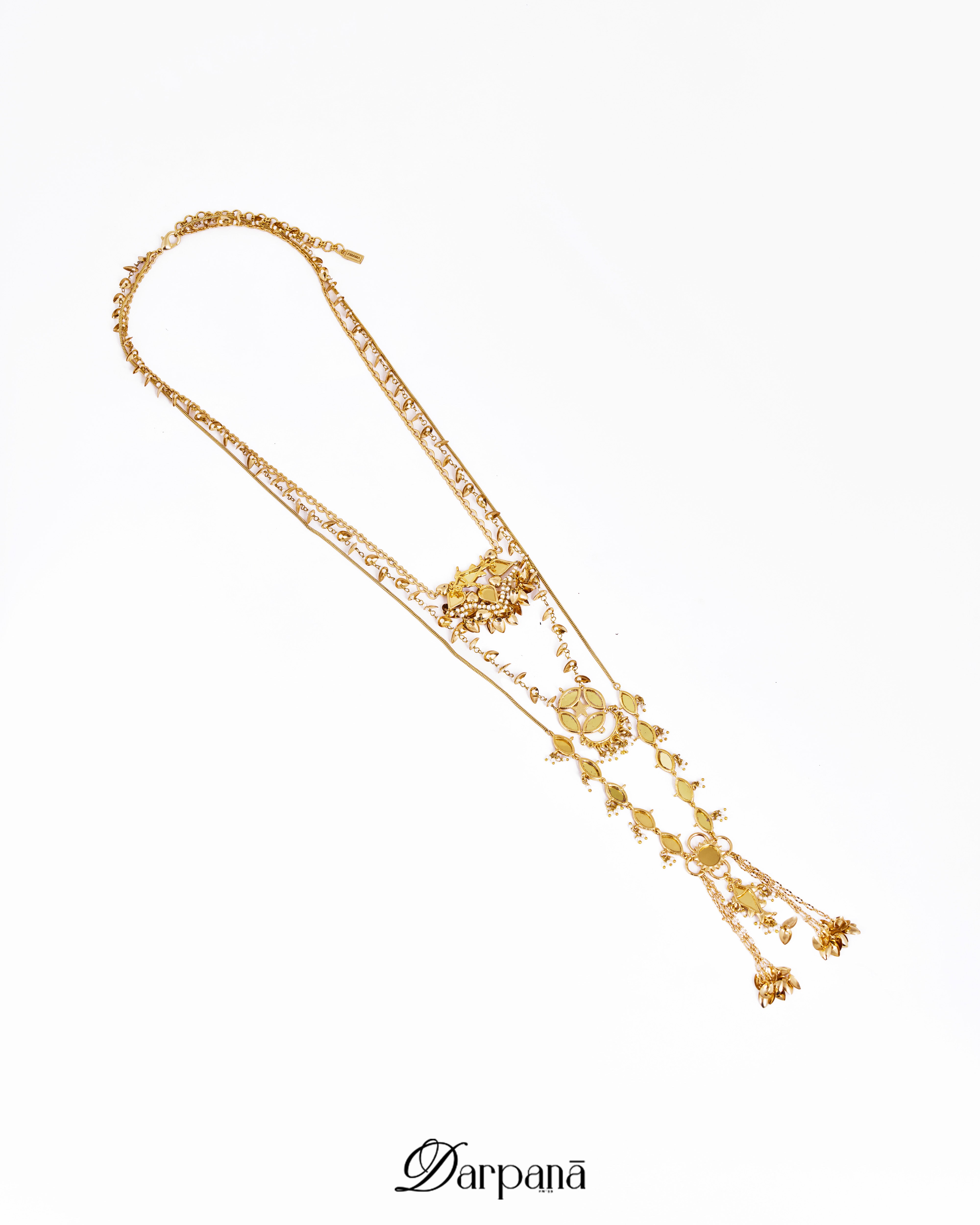 Darpan Meen Layered Pendant