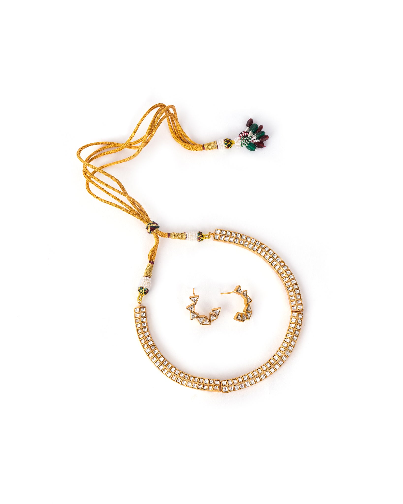 Elora Gold Kundan Necklace Set