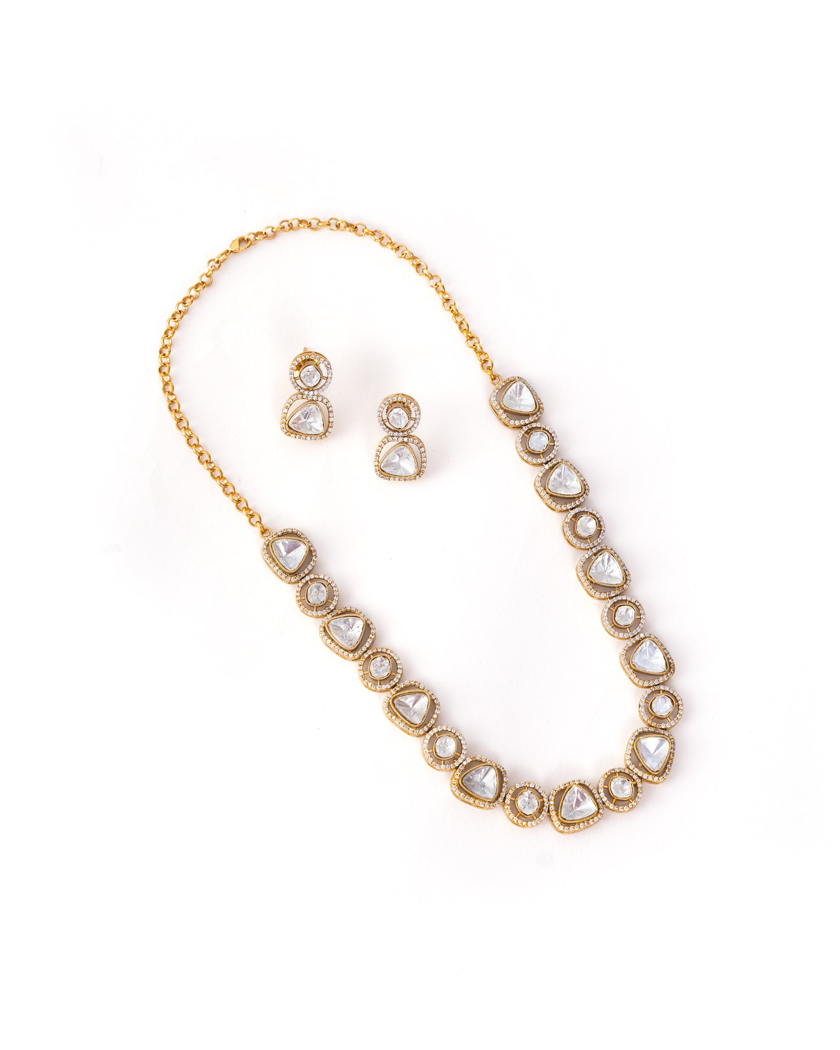 Regalia Gold Kundan Necklace Set