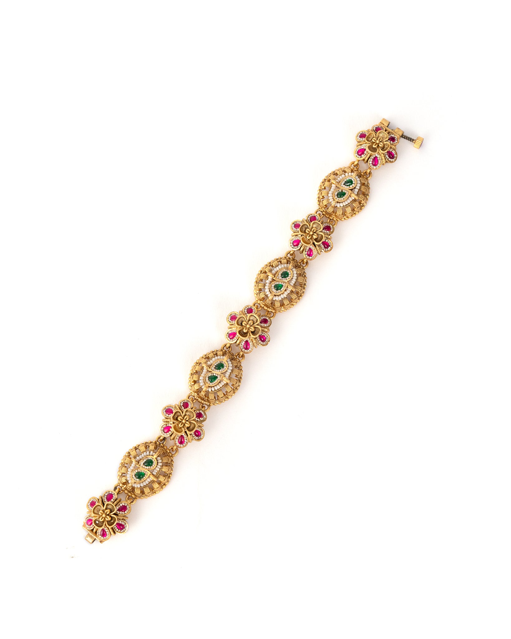 Bina Multi-Color Gold Bracelet