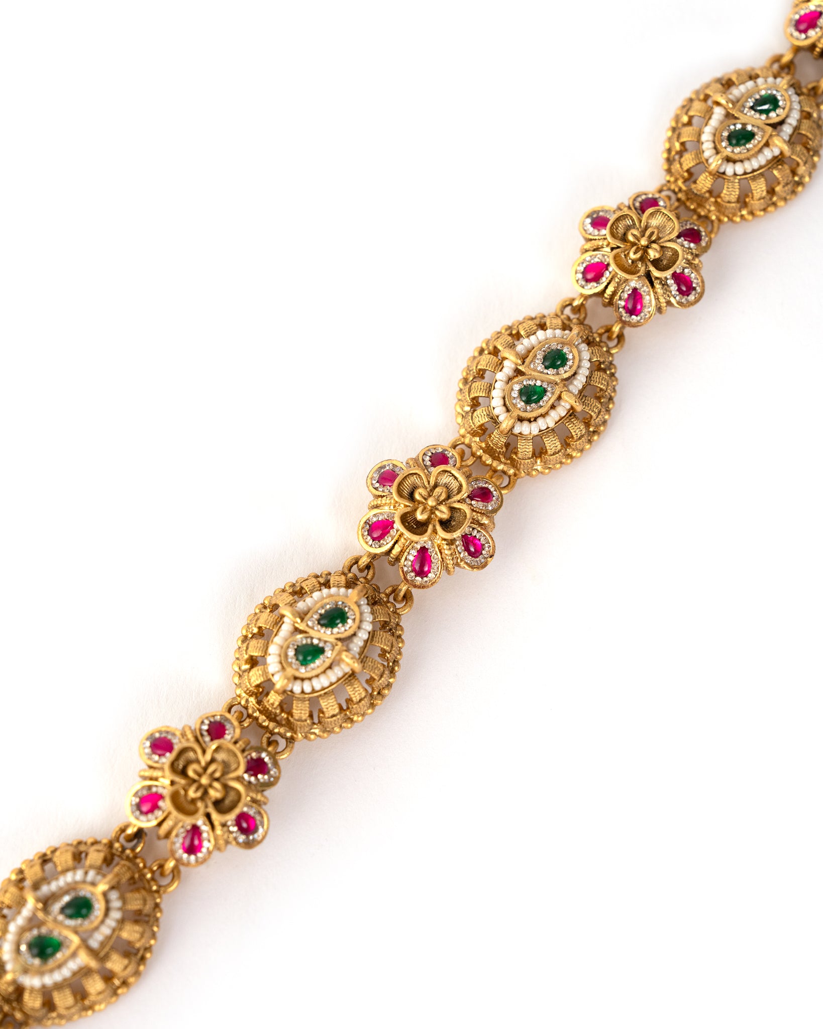 Bina Multi-Color Gold Bracelet