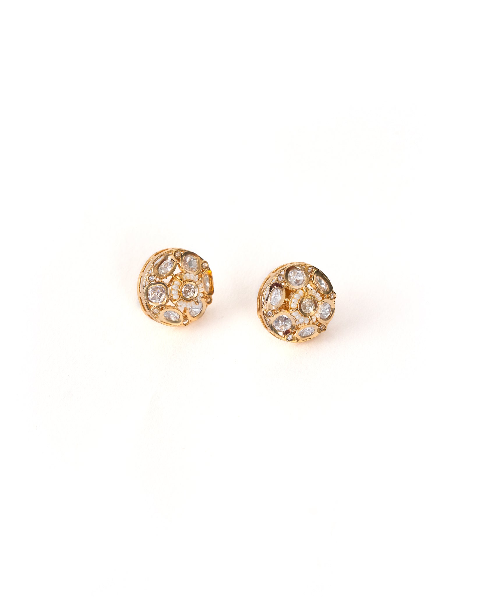 Avni Gold Kundan Studs