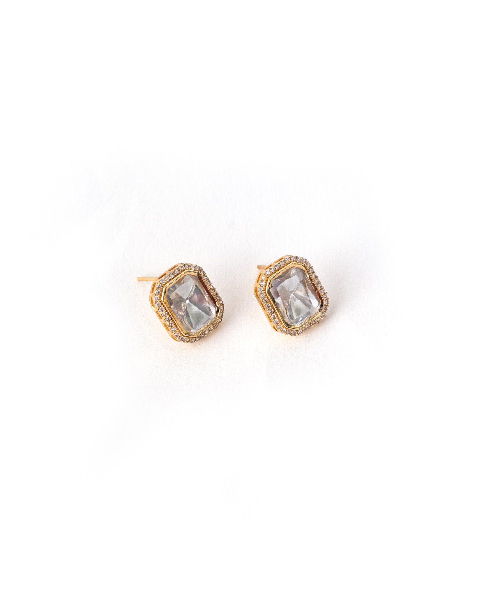 Ziva Gold Kundan Studs