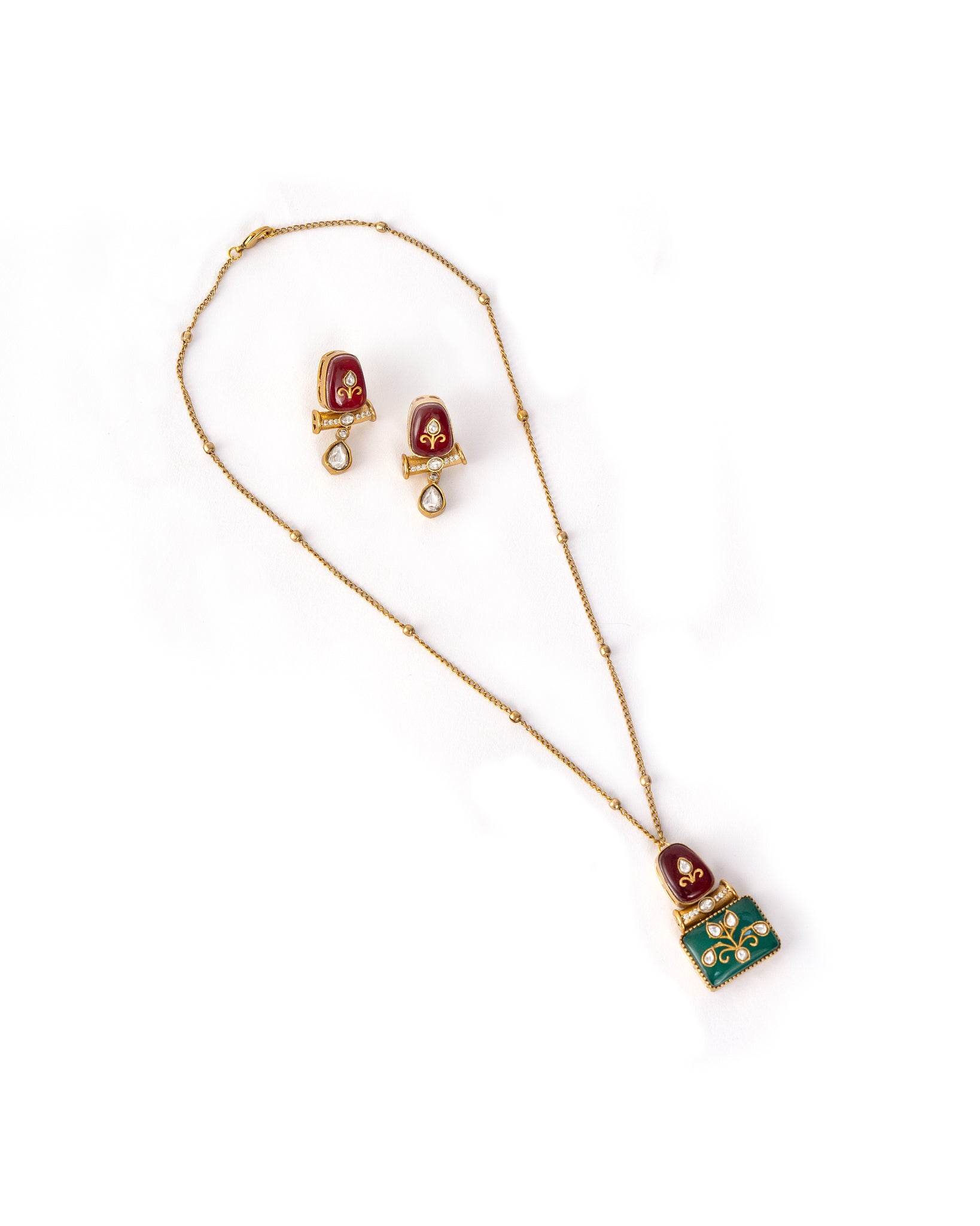 Multi-Color Kundan Necklace Set