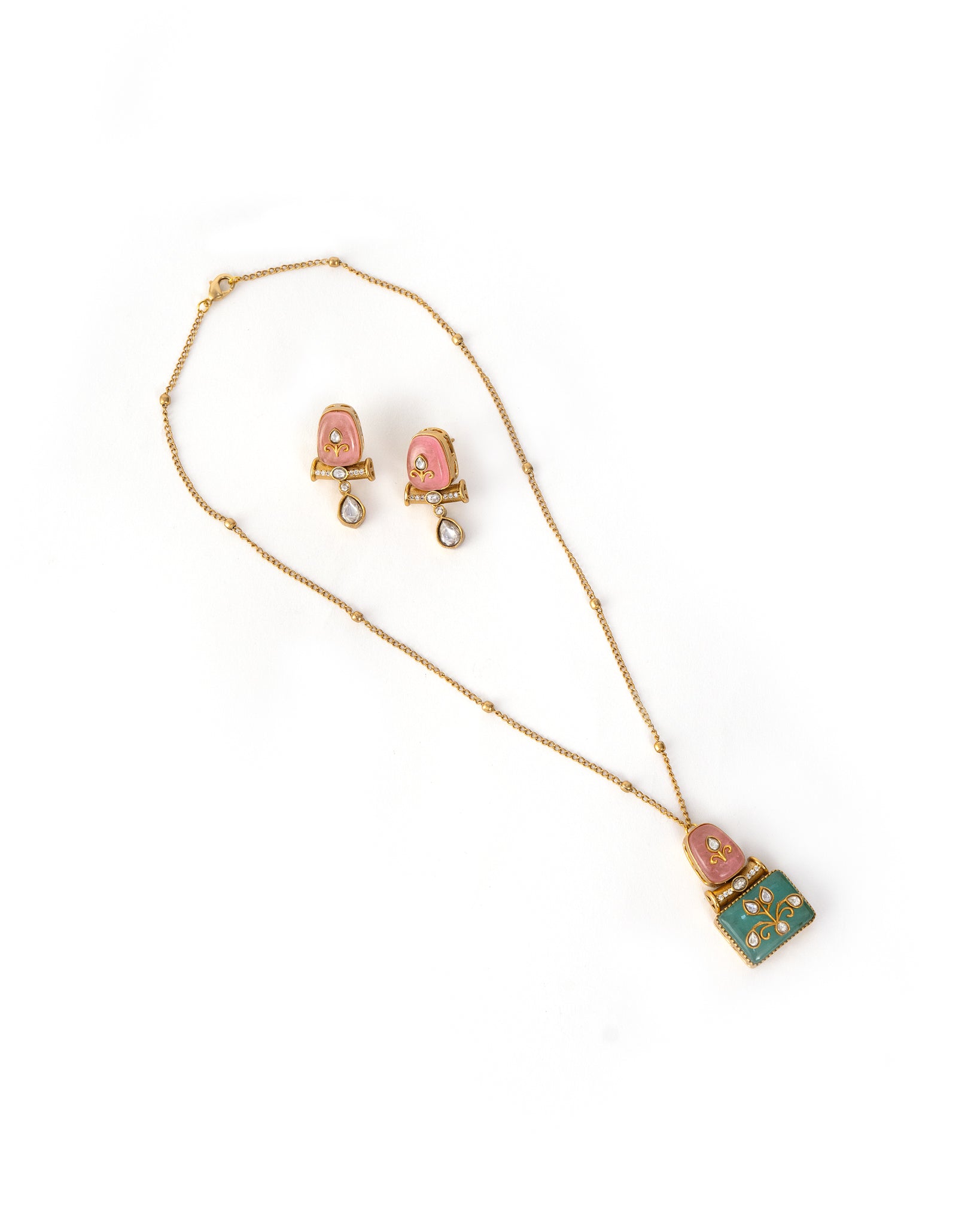 Multi-Color Kundan Necklace Set