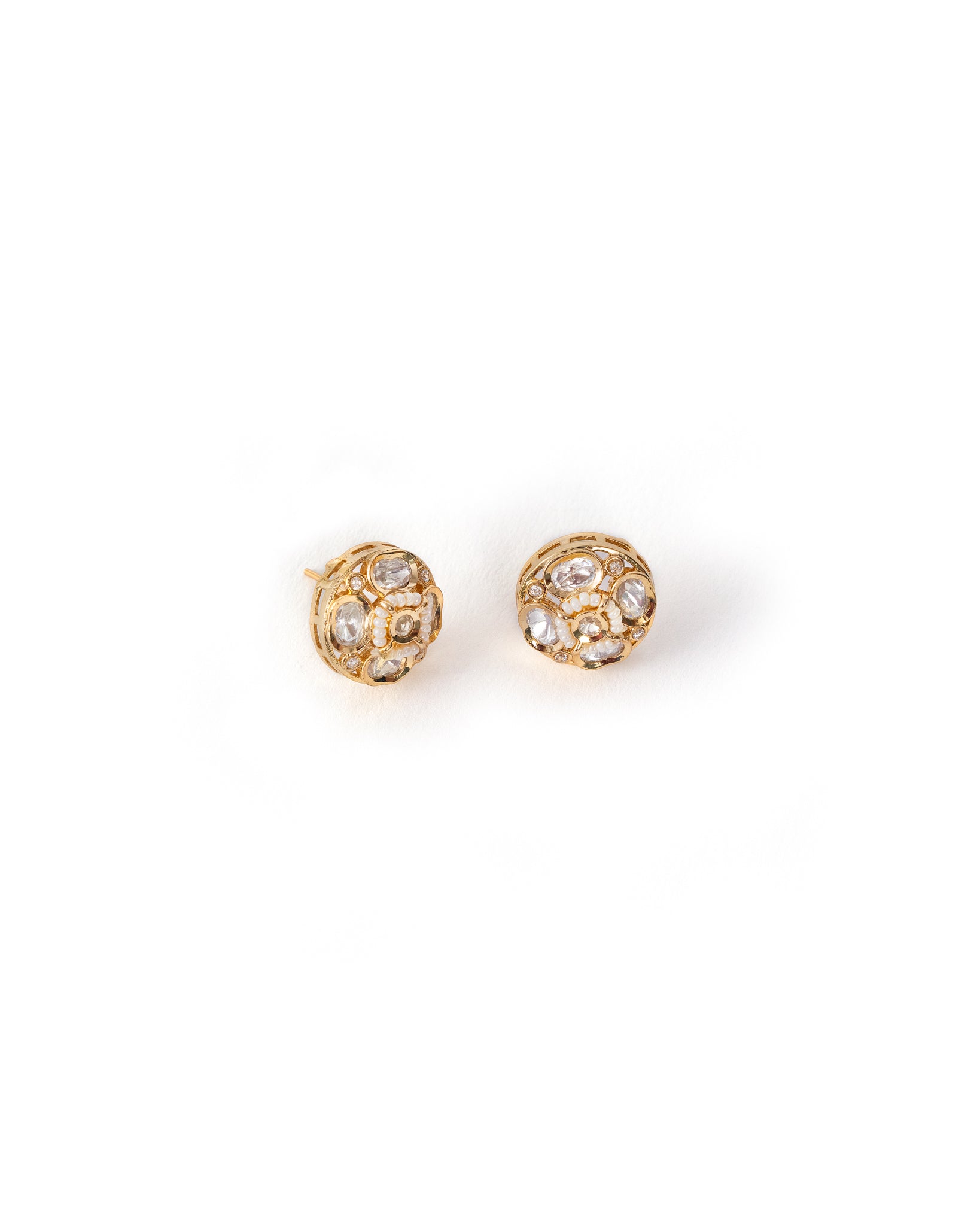 Mini Avni Gold Kundan Studs