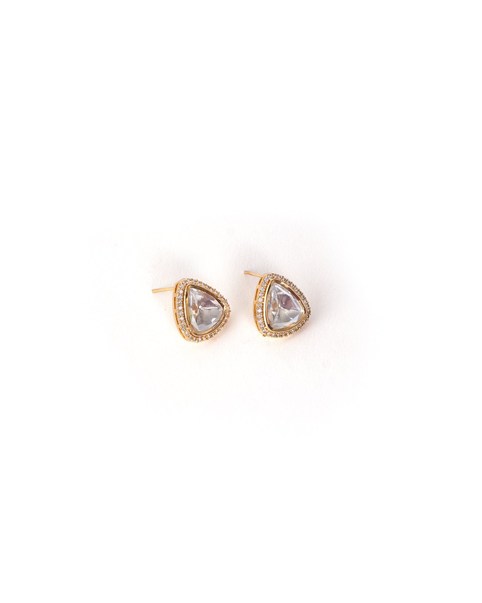 Savi Gold Kundan Studs