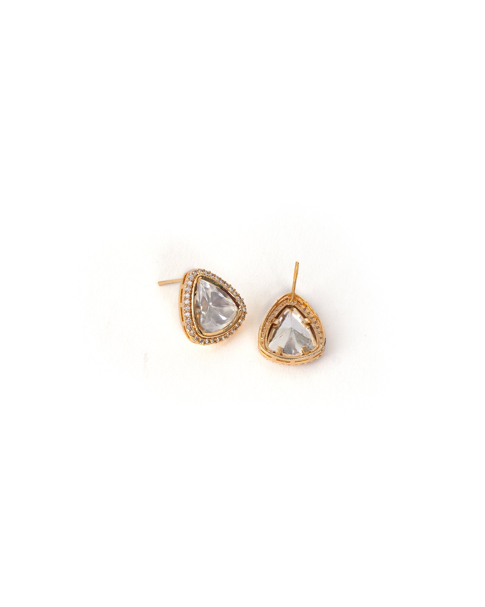 Savi Gold Kundan Studs