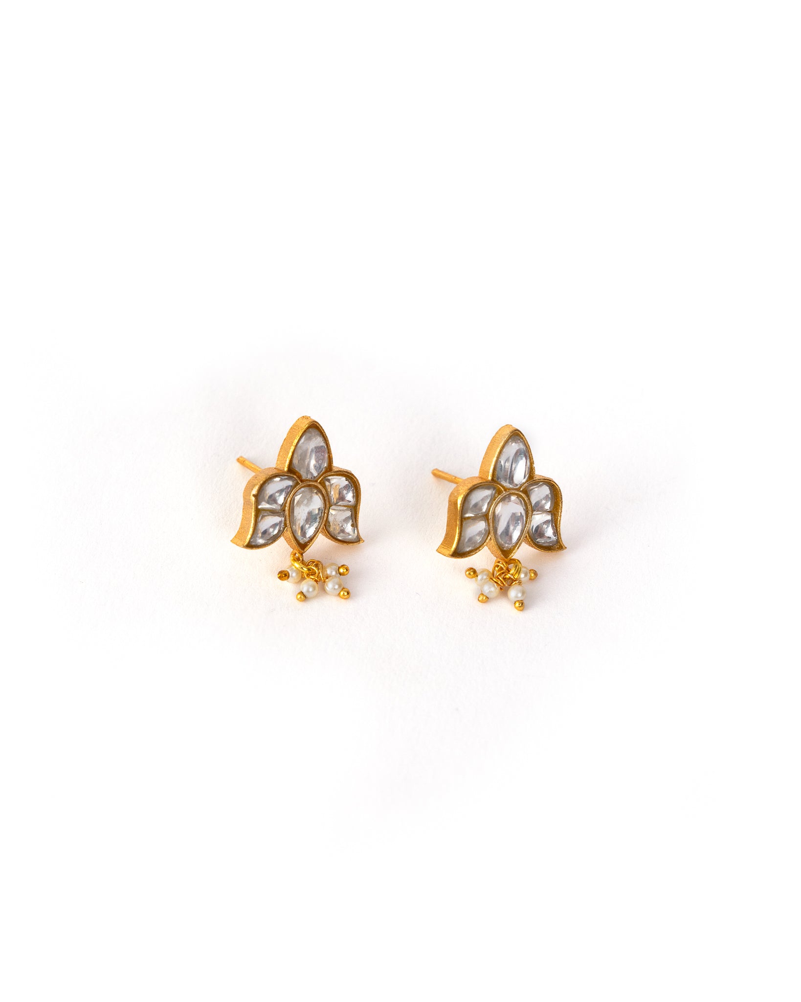 Lotus Kundan Studs