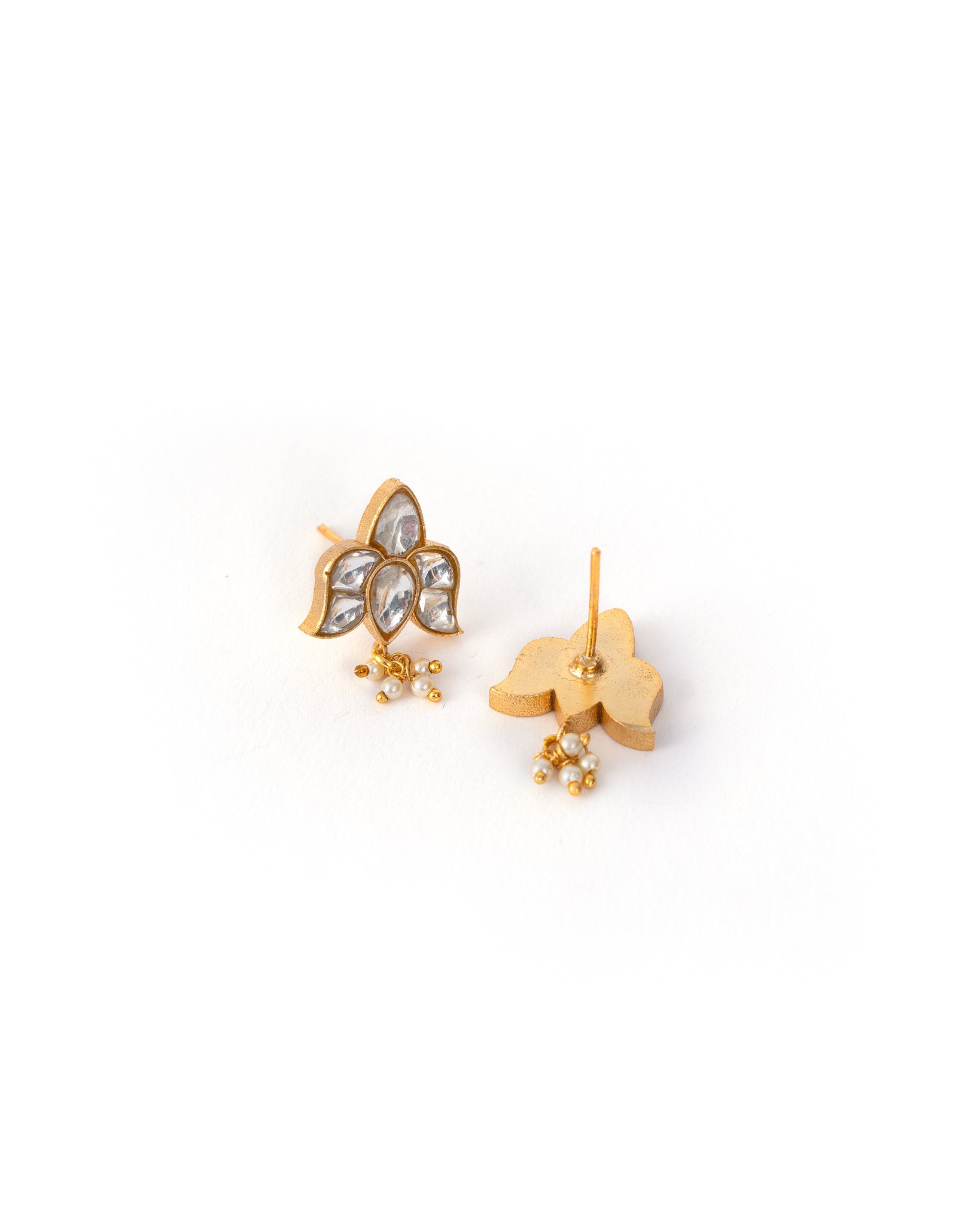 Lotus Kundan Studs