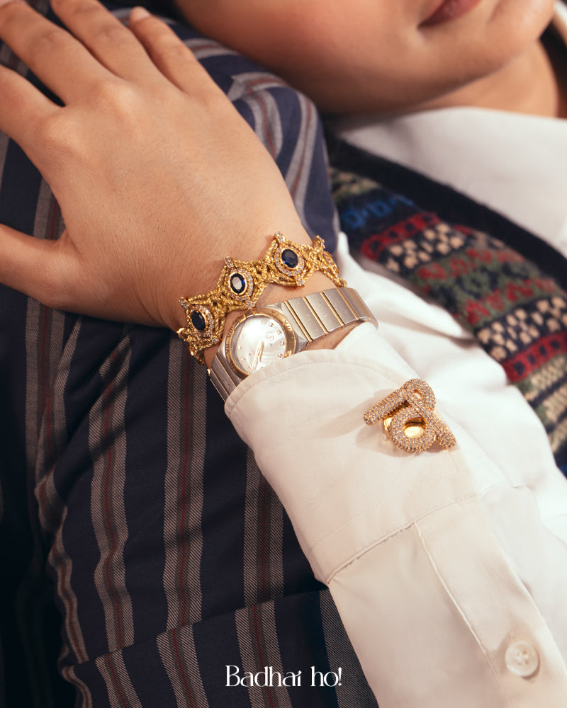 Aztec Sapphire Bracelet