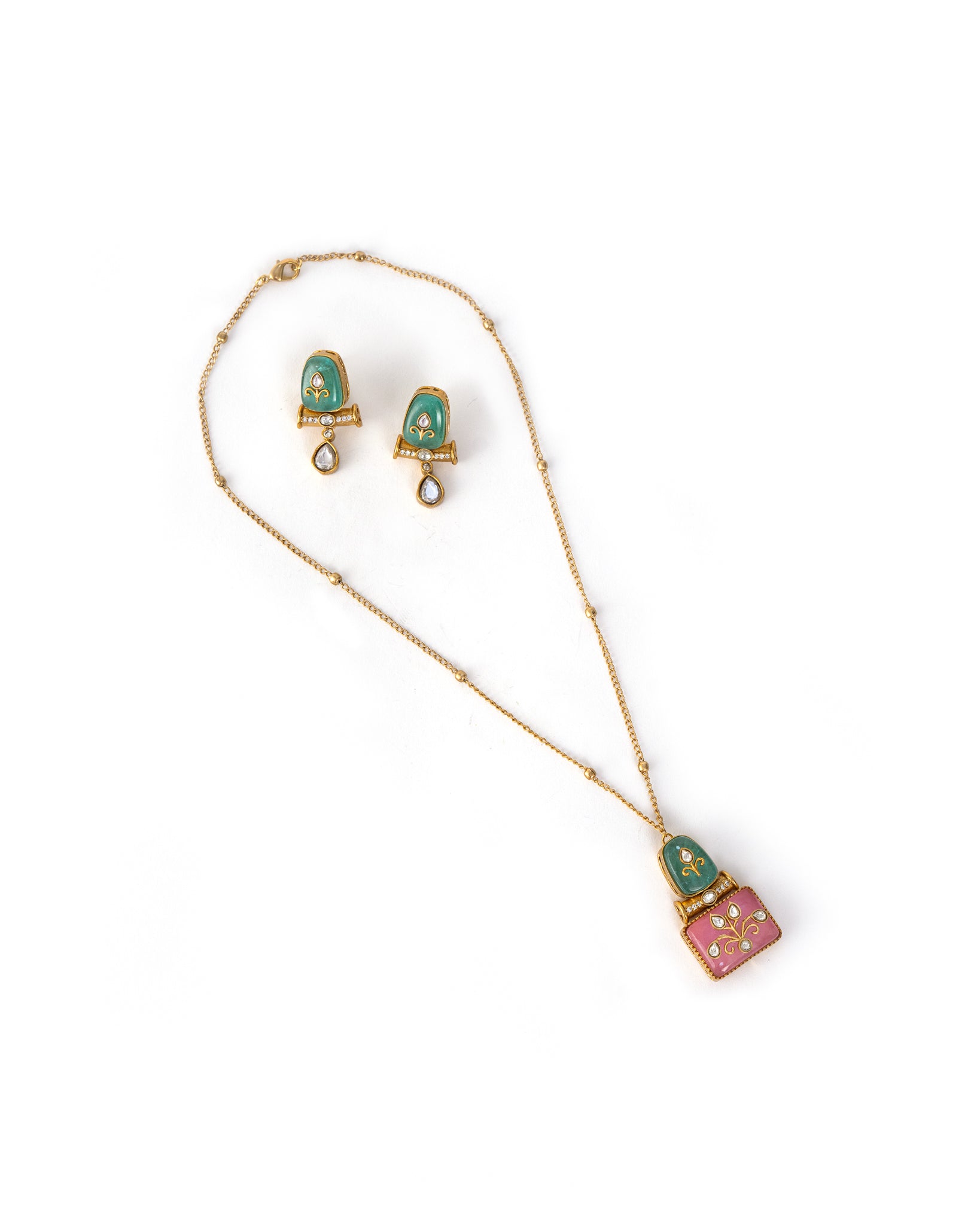 Multi-Color Kundan Necklace Set