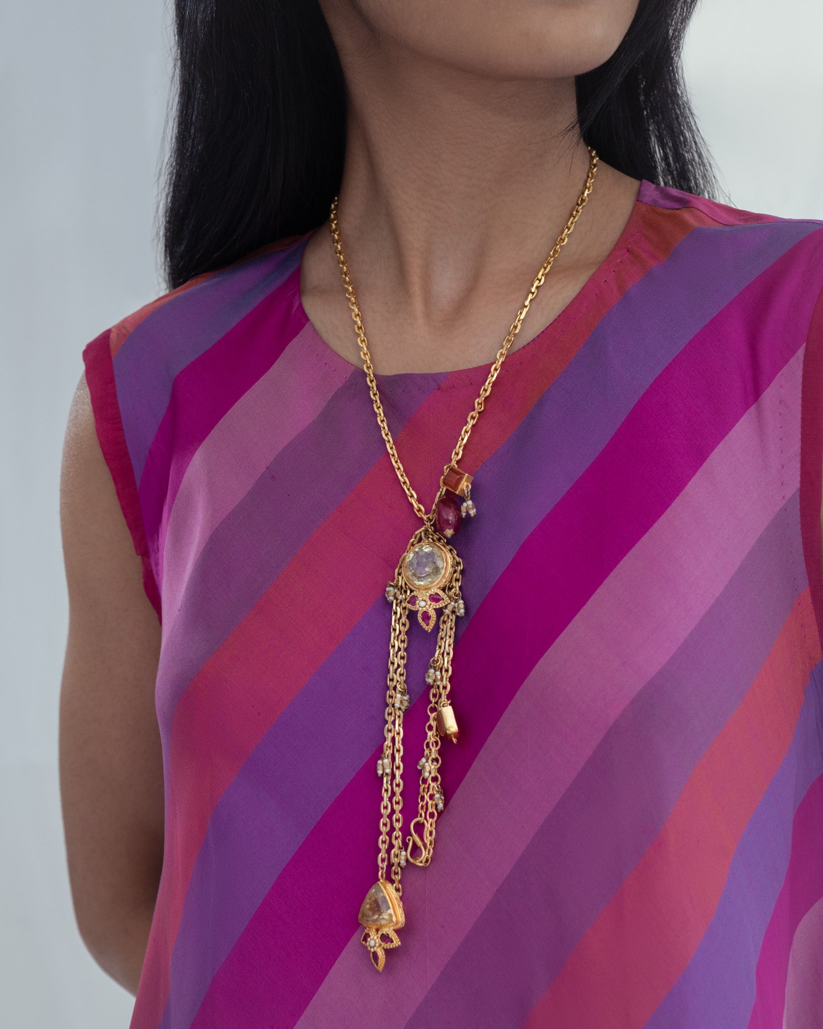Gemstone Charms Necklace