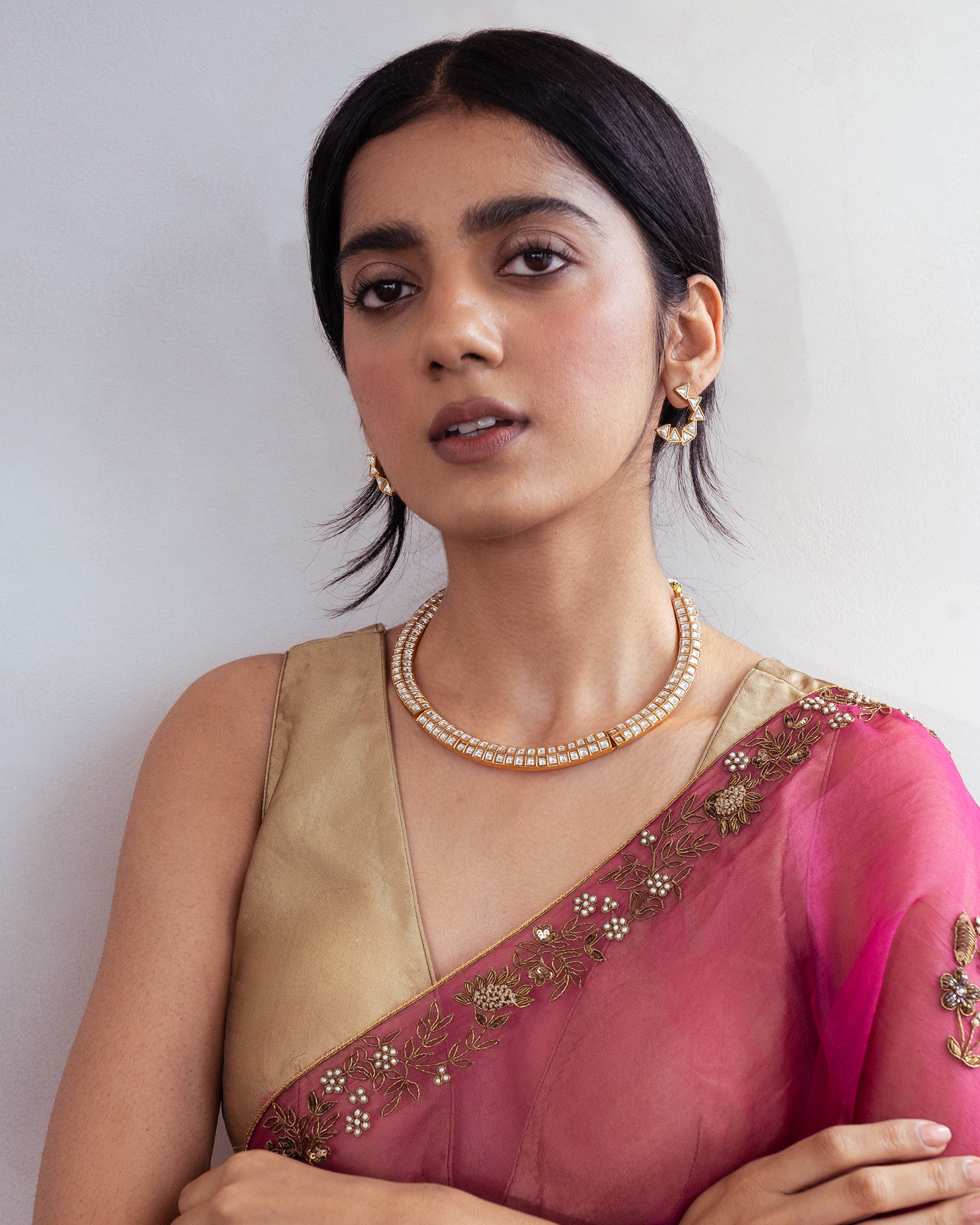 Elora Gold Kundan Necklace Set