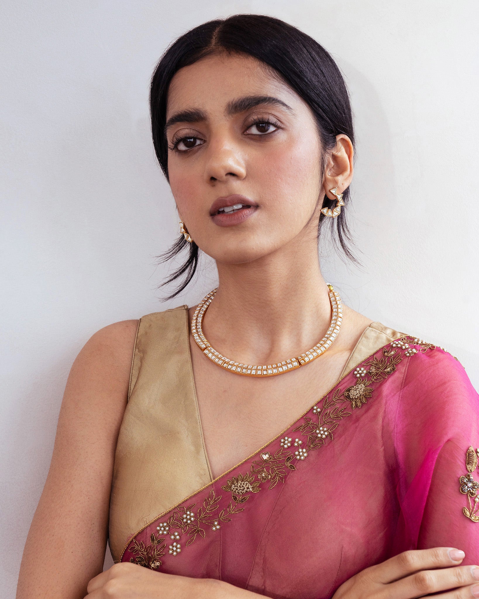 Elora Gold Kundan Necklace Set