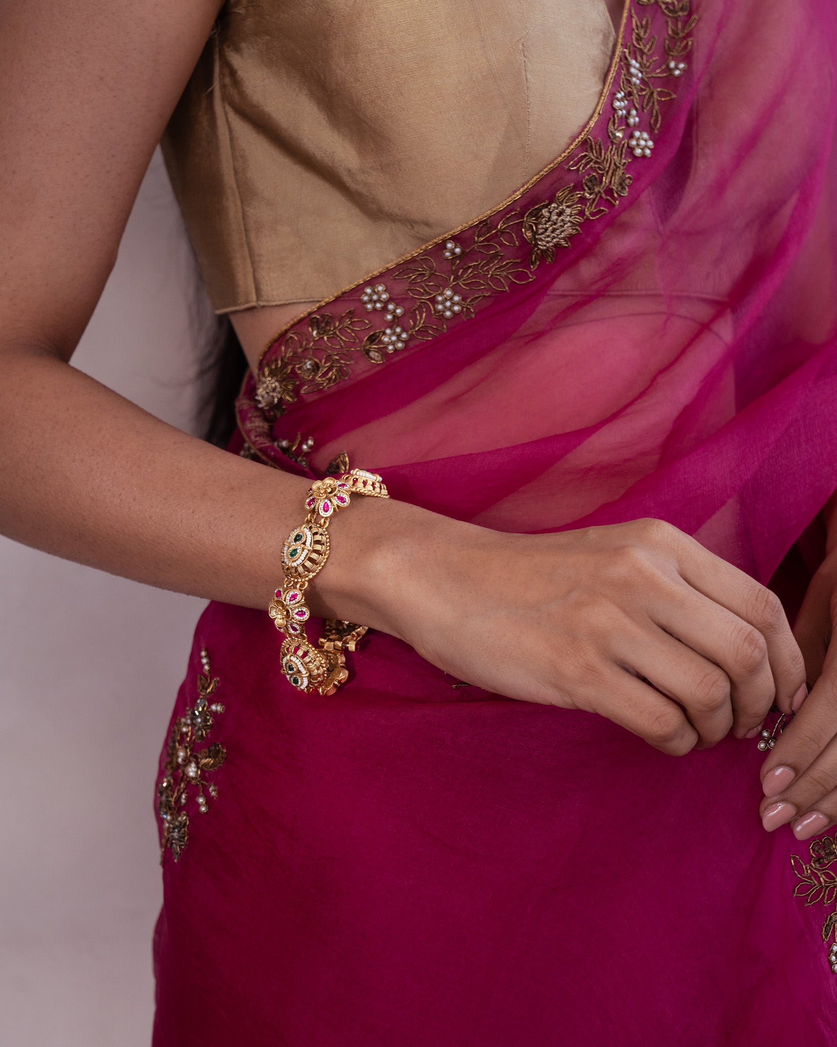 Bina Multi-Color Gold Bracelet