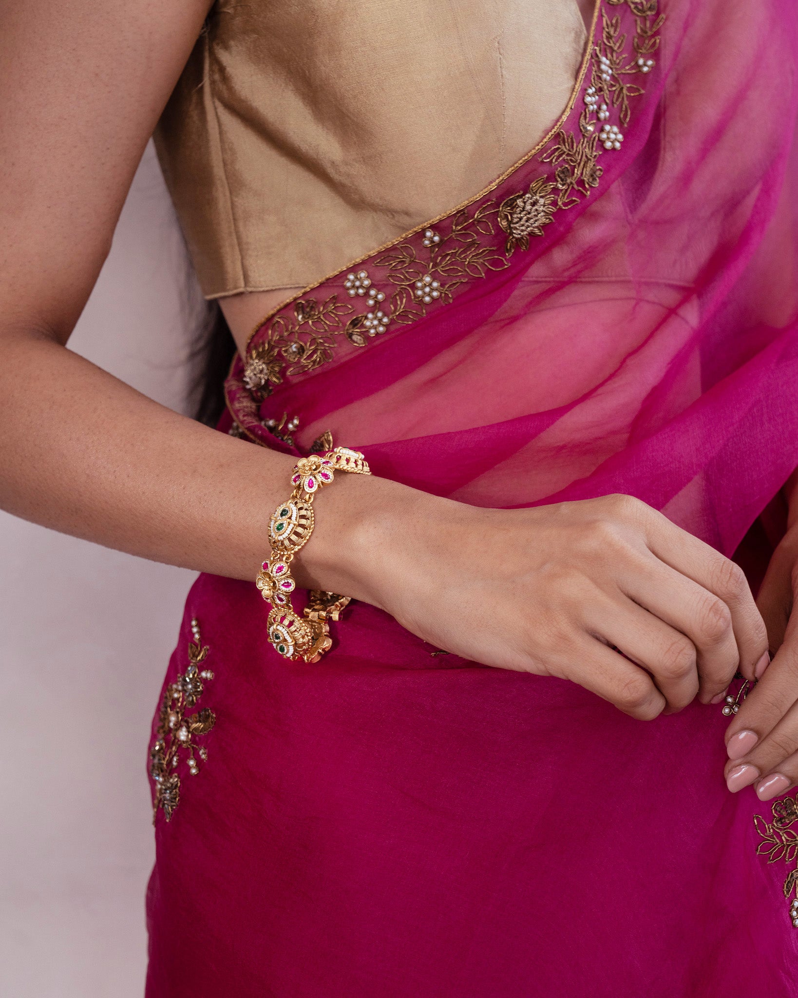 Bina Multi-Color Gold Bracelet