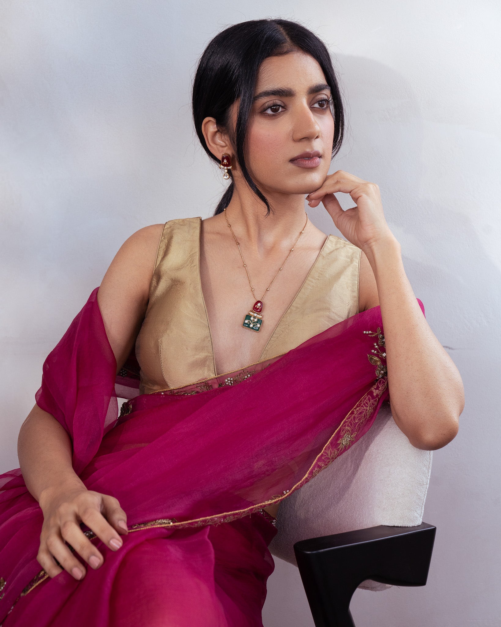 Multi-Color Kundan Necklace Set