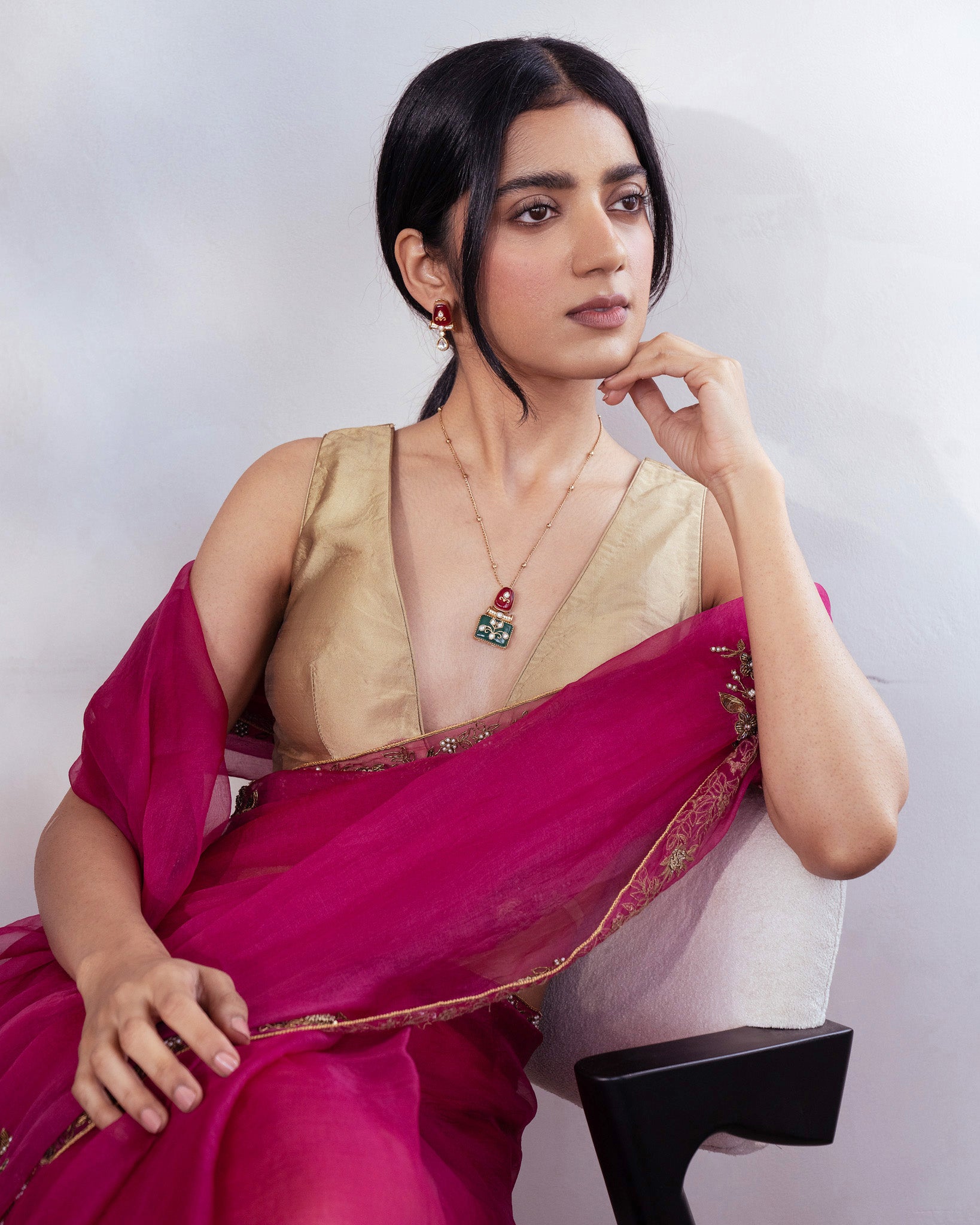 Multi-Color Kundan Necklace Set